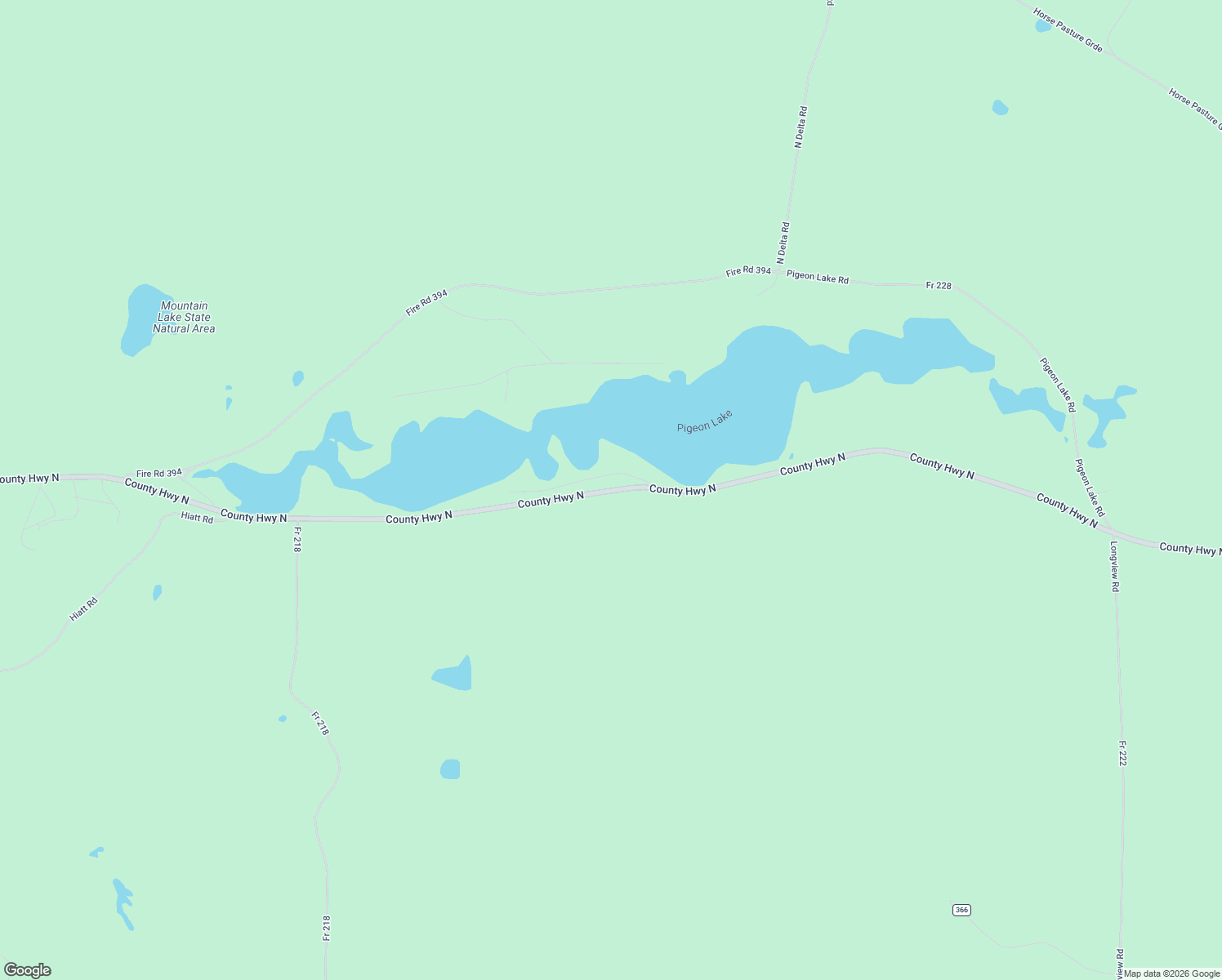 map of restaurants, bars, coffee shops, grocery stores, and more near 11210 County Highway North in Drummond