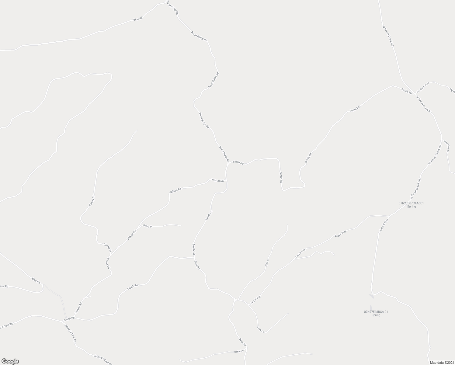 map of restaurants, bars, coffee shops, grocery stores, and more near 101 Smith Road in Roundup