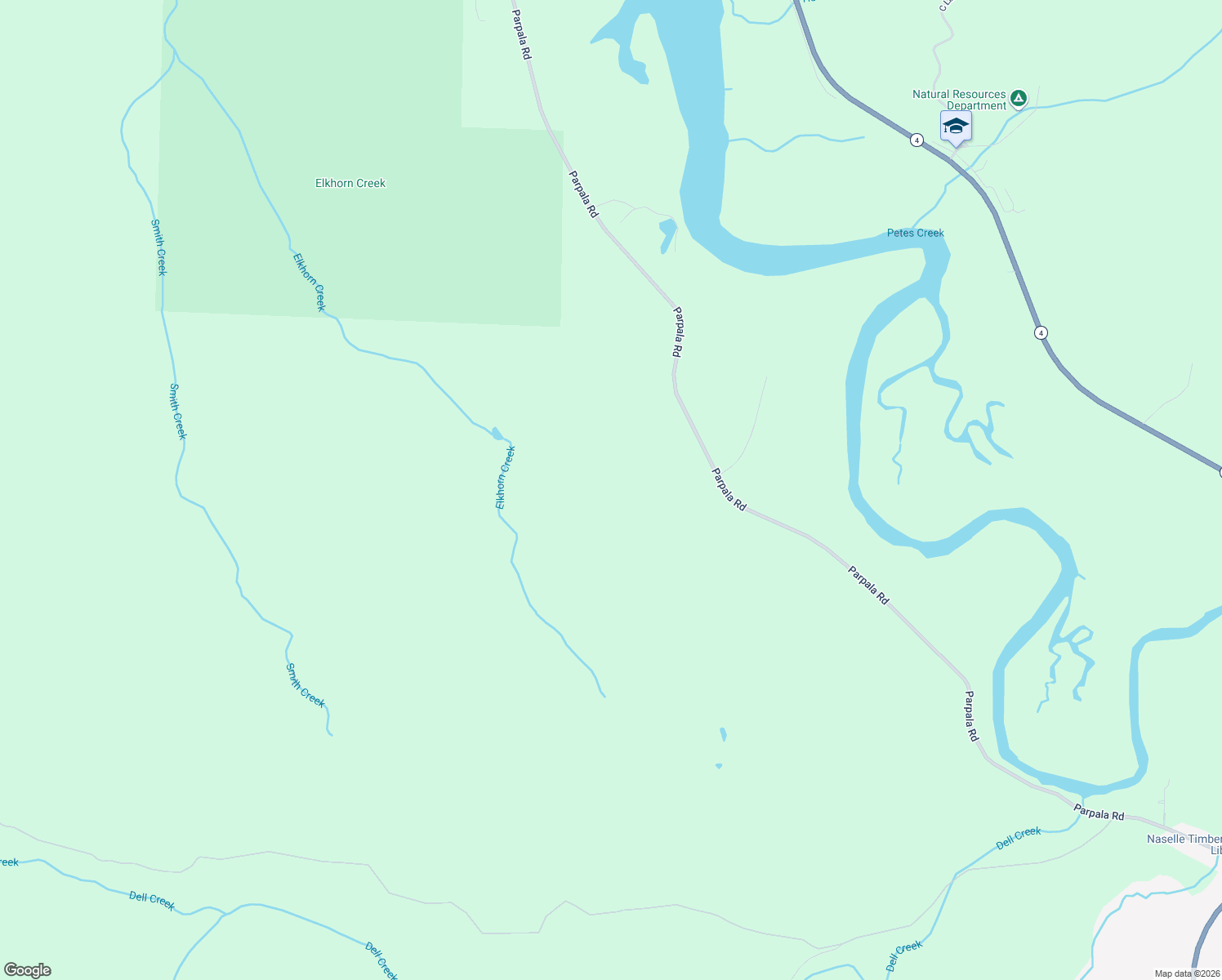 map of restaurants, bars, coffee shops, grocery stores, and more near 280 Parpala Road in Naselle