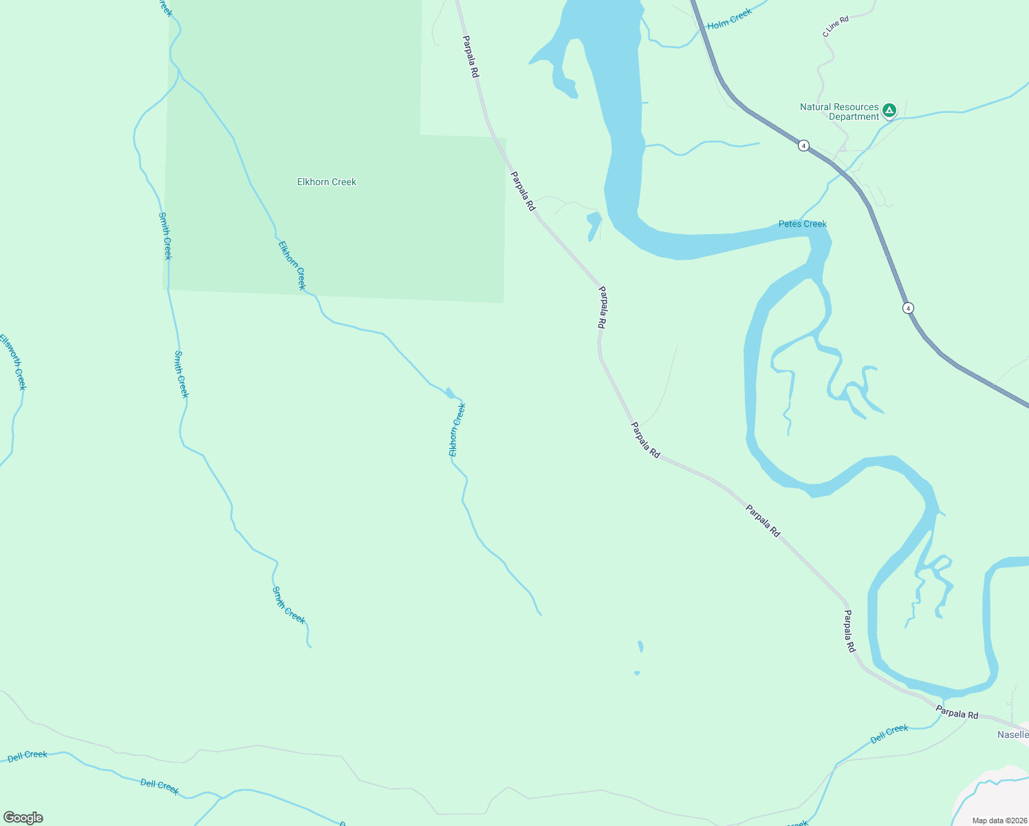 map of restaurants, bars, coffee shops, grocery stores, and more near 280 Parpala Road in Naselle