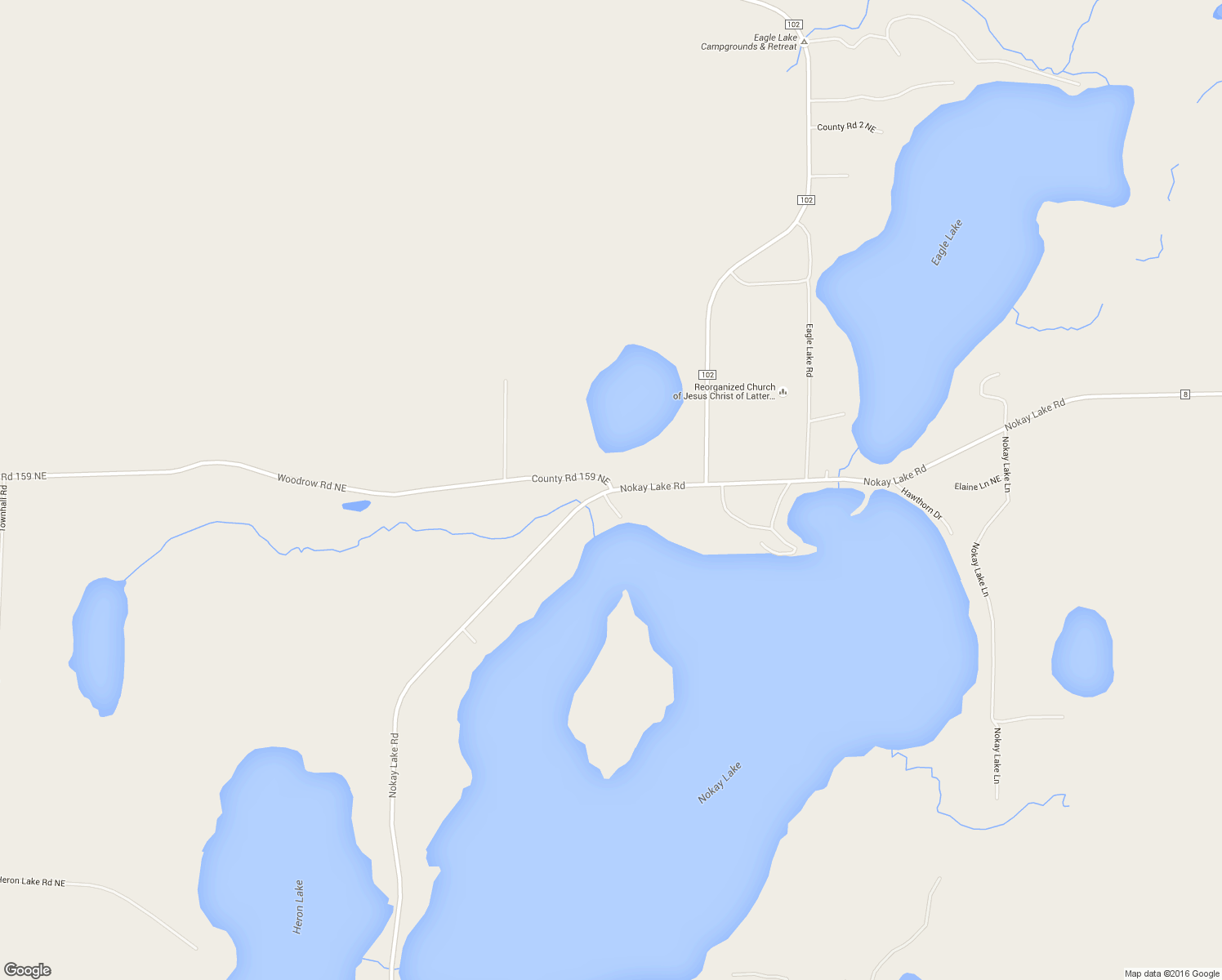 map of restaurants, bars, coffee shops, grocery stores, and more near 14347 Nokay Lake Road in Brainerd