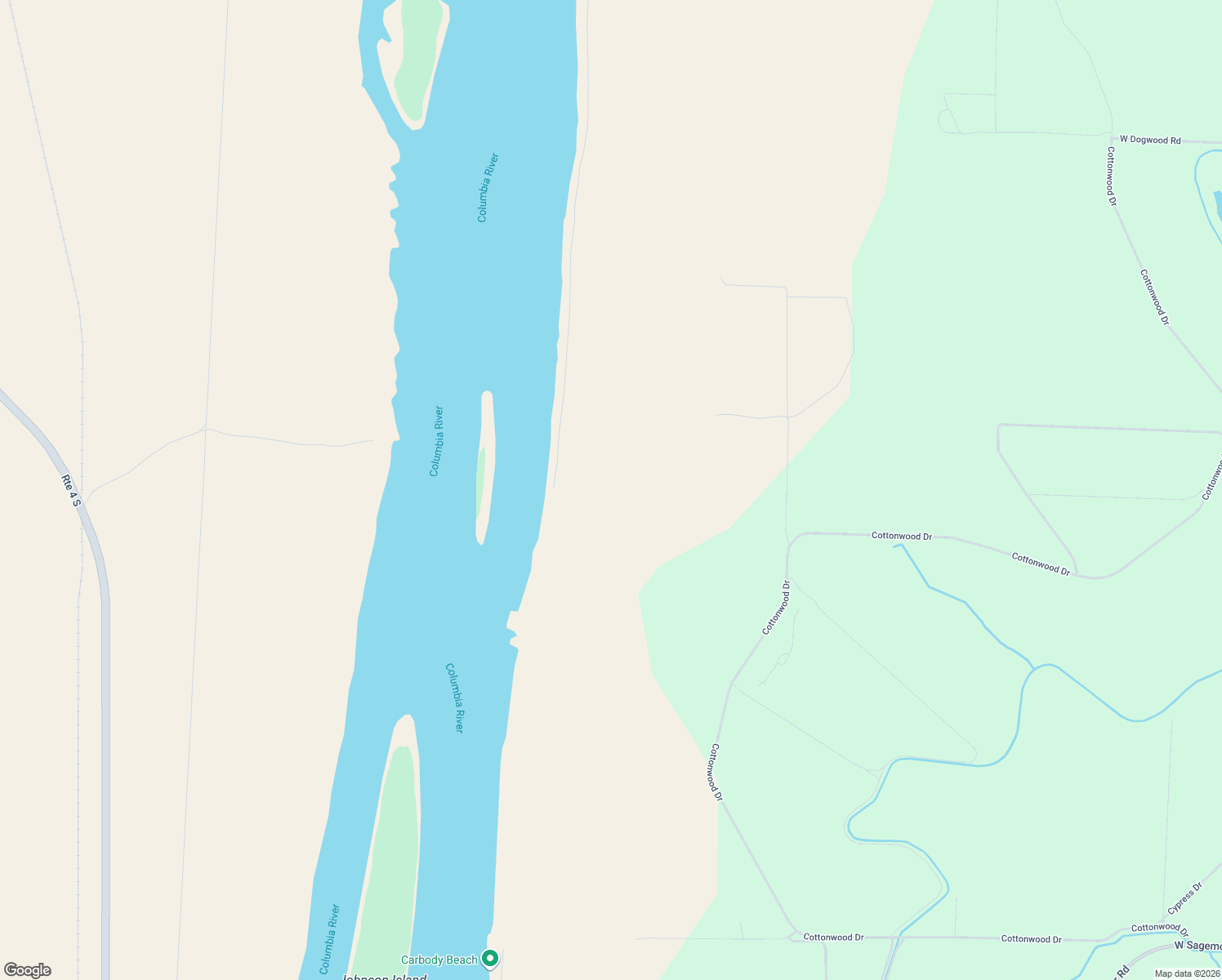 map of restaurants, bars, coffee shops, grocery stores, and more near 2 North Columbia River Road in Pasco