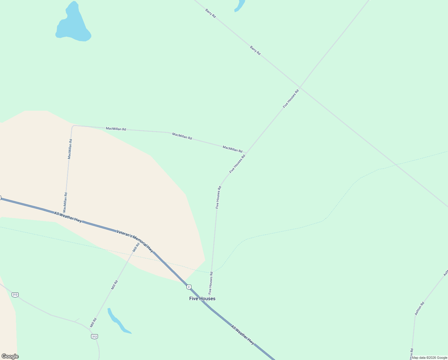 map of restaurants, bars, coffee shops, grocery stores, and more near 21 Five Houses Road in Saint Peters Bay