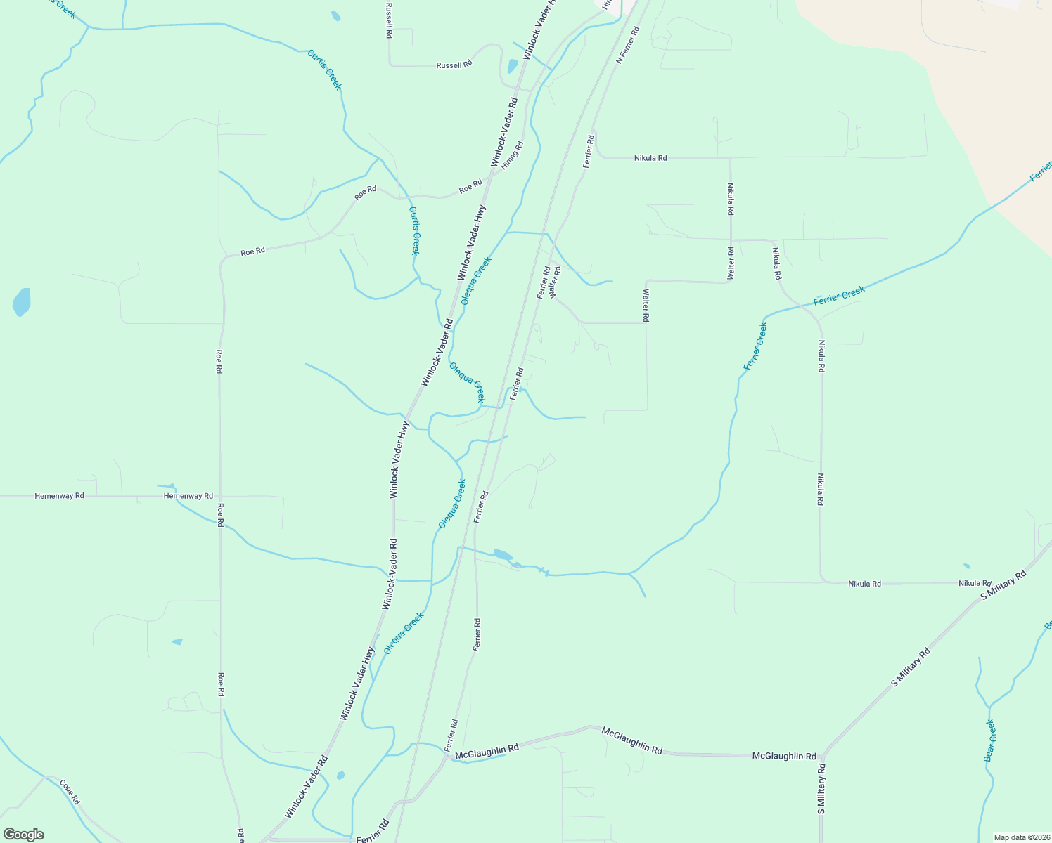 map of restaurants, bars, coffee shops, grocery stores, and more near 1493 Ferrier Road in Winlock