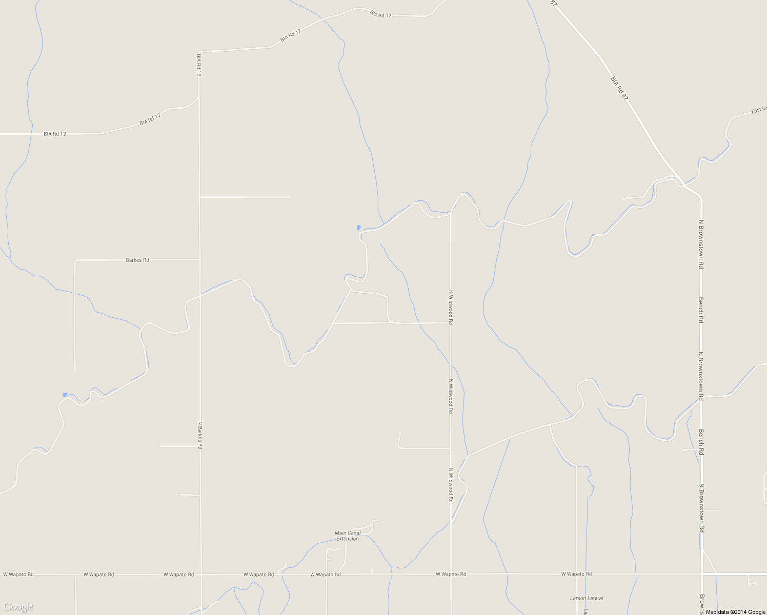 map of restaurants, bars, coffee shops, grocery stores, and more near 1000 North Wildwood Road in Wapato
