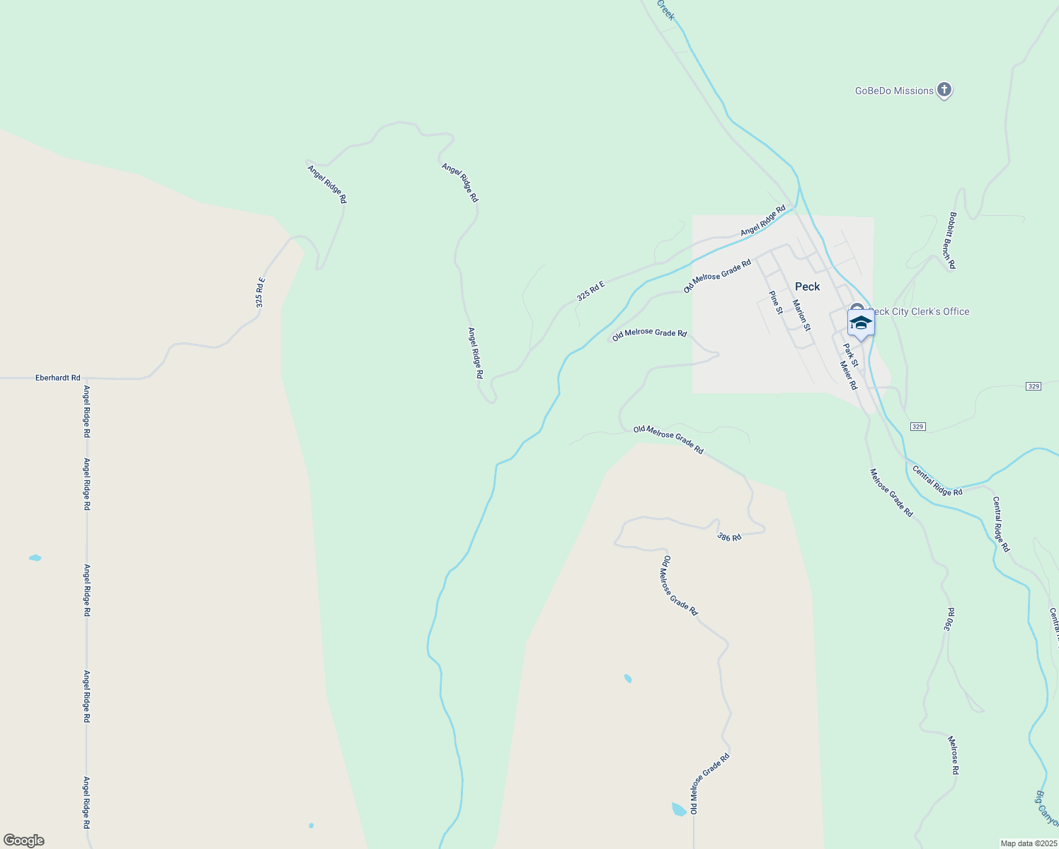 map of restaurants, bars, coffee shops, grocery stores, and more near 22545 Angel Ridge Road in Peck