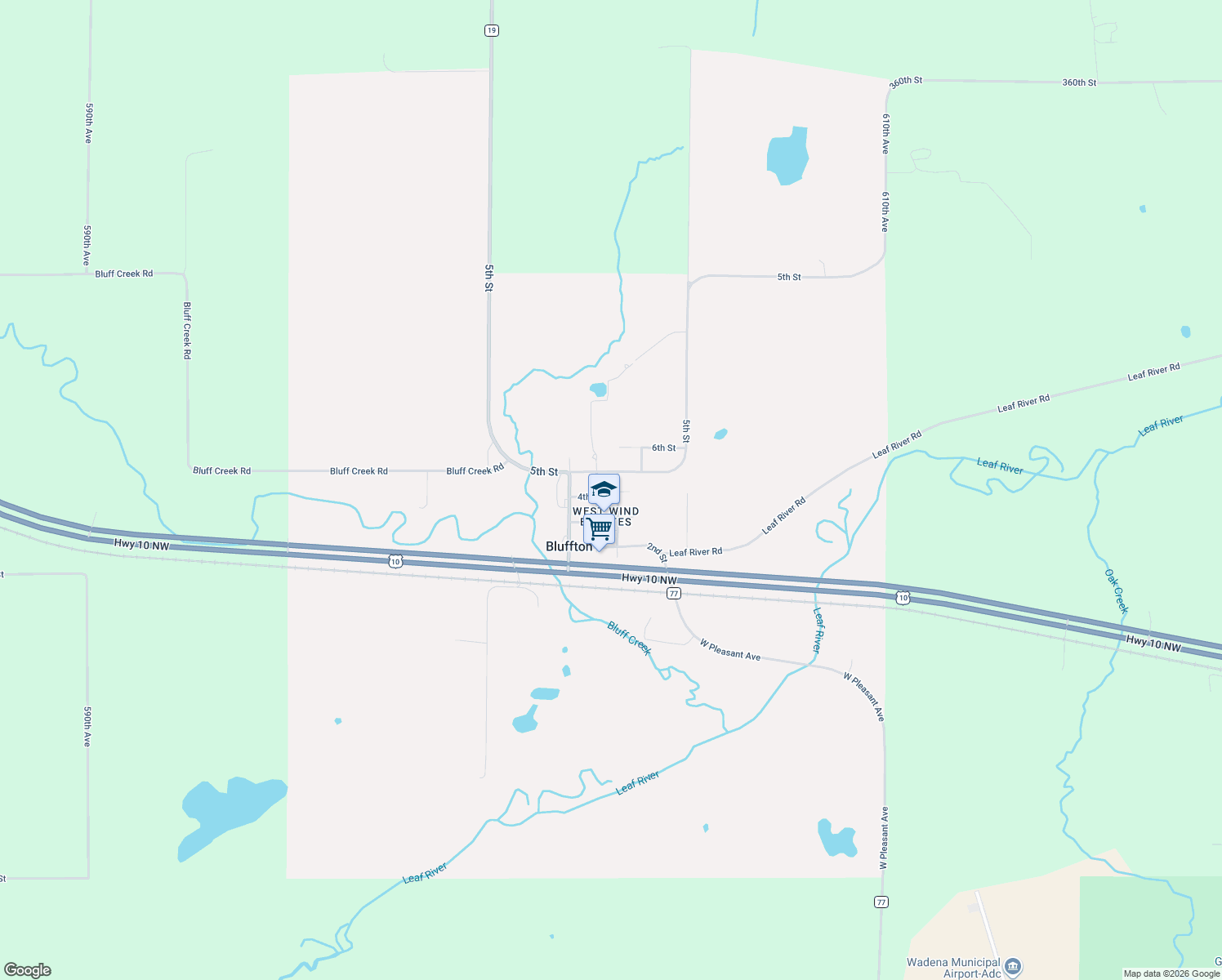 map of restaurants, bars, coffee shops, grocery stores, and more near 232 4th Street in Bluffton