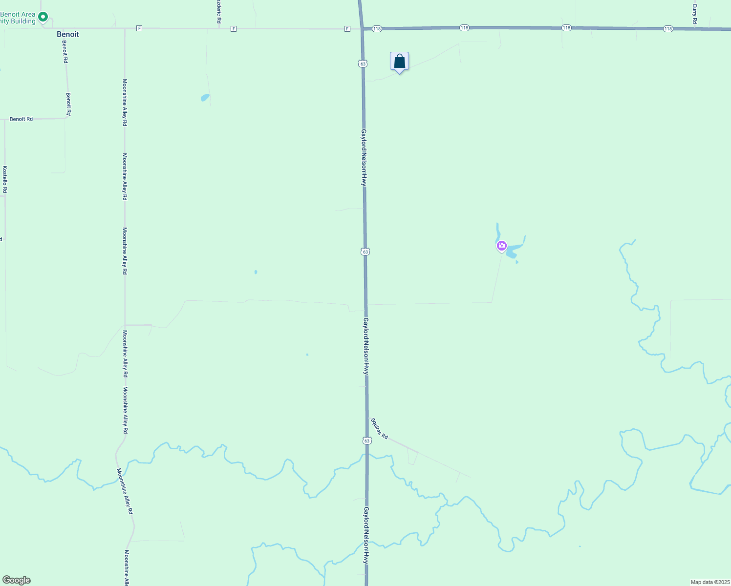 map of restaurants, bars, coffee shops, grocery stores, and more near 63040 U.S. 63 in Mason