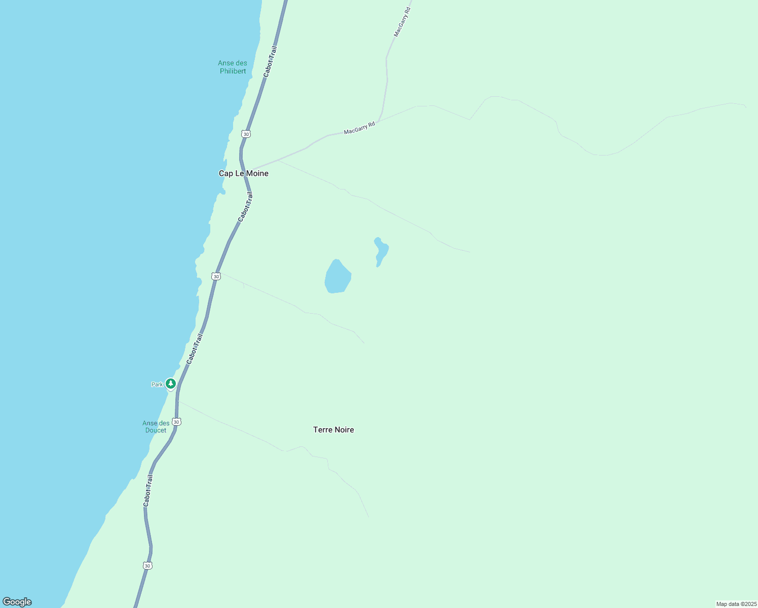 map of restaurants, bars, coffee shops, grocery stores, and more near 11838 Cabot Trail in Saint Joseph du Moine