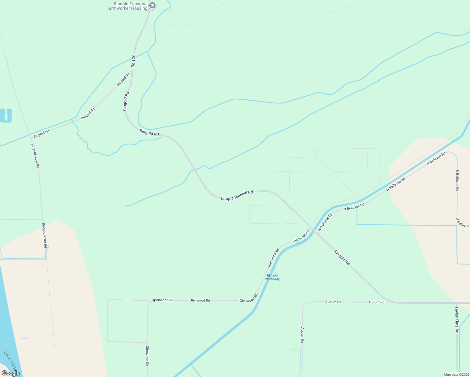 map of restaurants, bars, coffee shops, grocery stores, and more near 4732 Ringold Road in Eltopia