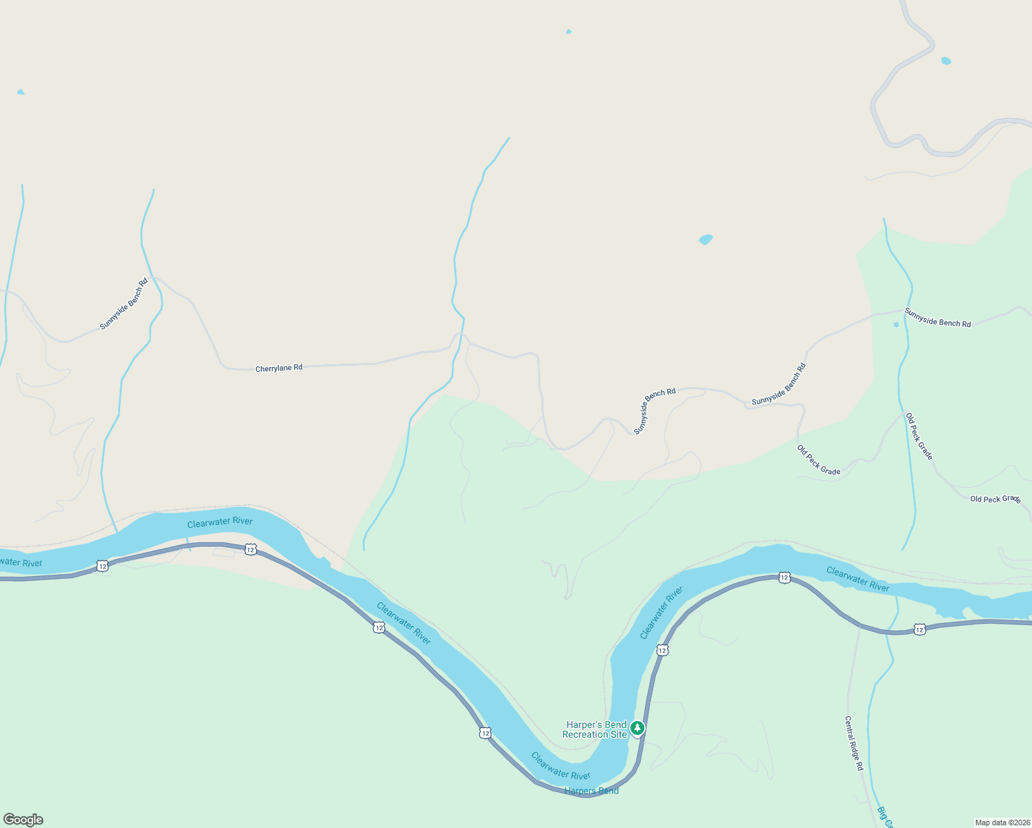 map of restaurants, bars, coffee shops, grocery stores, and more near 39828 Sunnyside Bench Road in Lenore