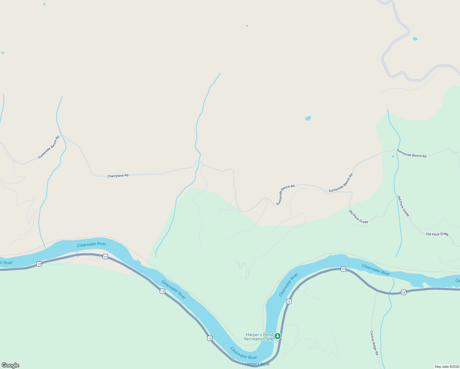map of restaurants, bars, coffee shops, grocery stores, and more near 39828 Sunnyside Bench Road in Lenore