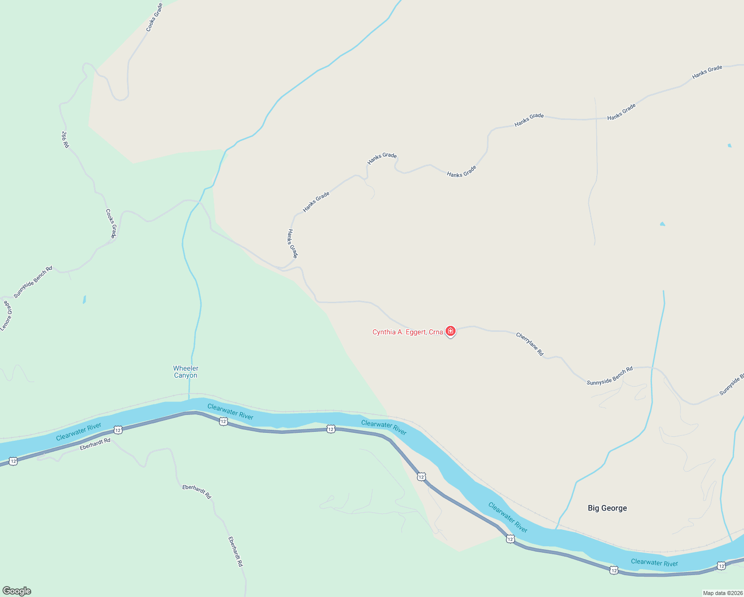 map of restaurants, bars, coffee shops, grocery stores, and more near 36700 Sunnyside Bench Road in Lenore