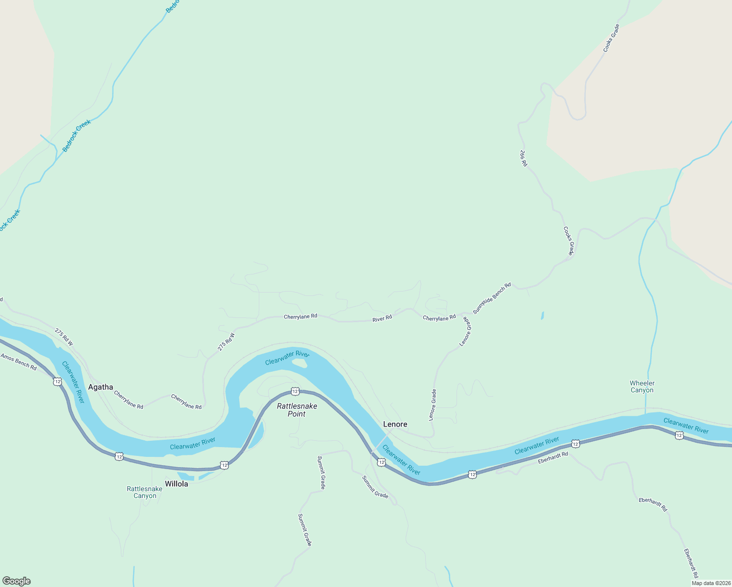 map of restaurants, bars, coffee shops, grocery stores, and more near 36171 River Road in Lenore