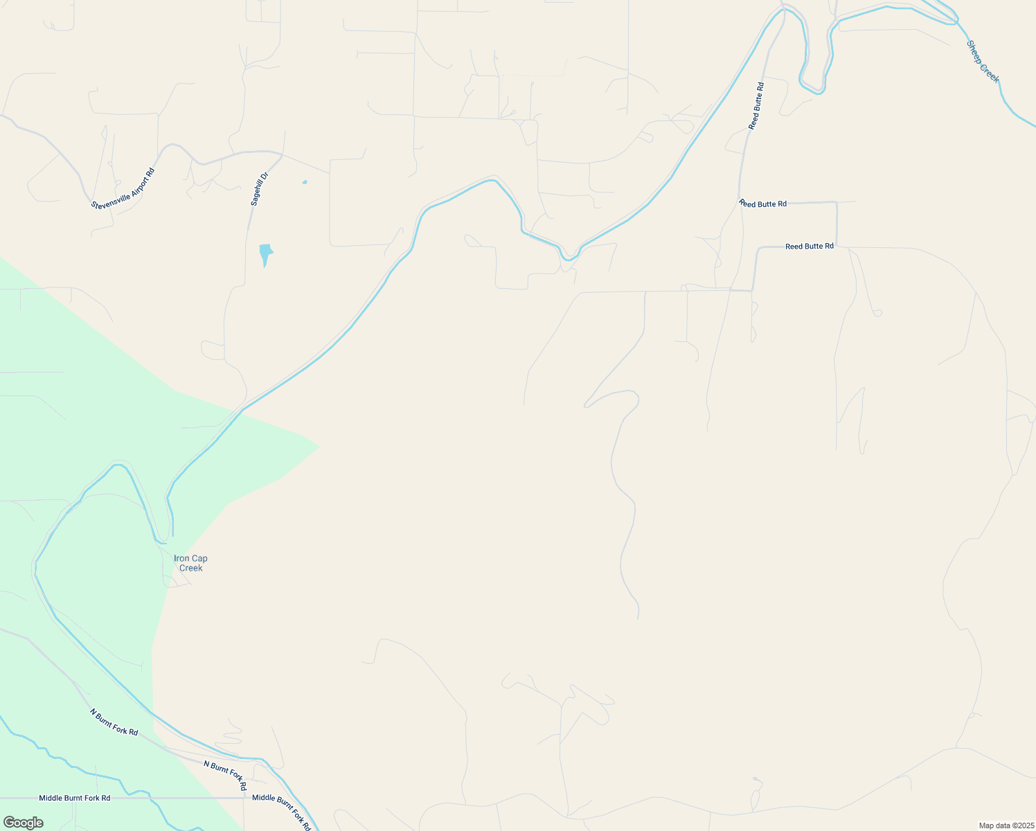 map of restaurants, bars, coffee shops, grocery stores, and more near 3796 Reed Butte Road in Stevensville