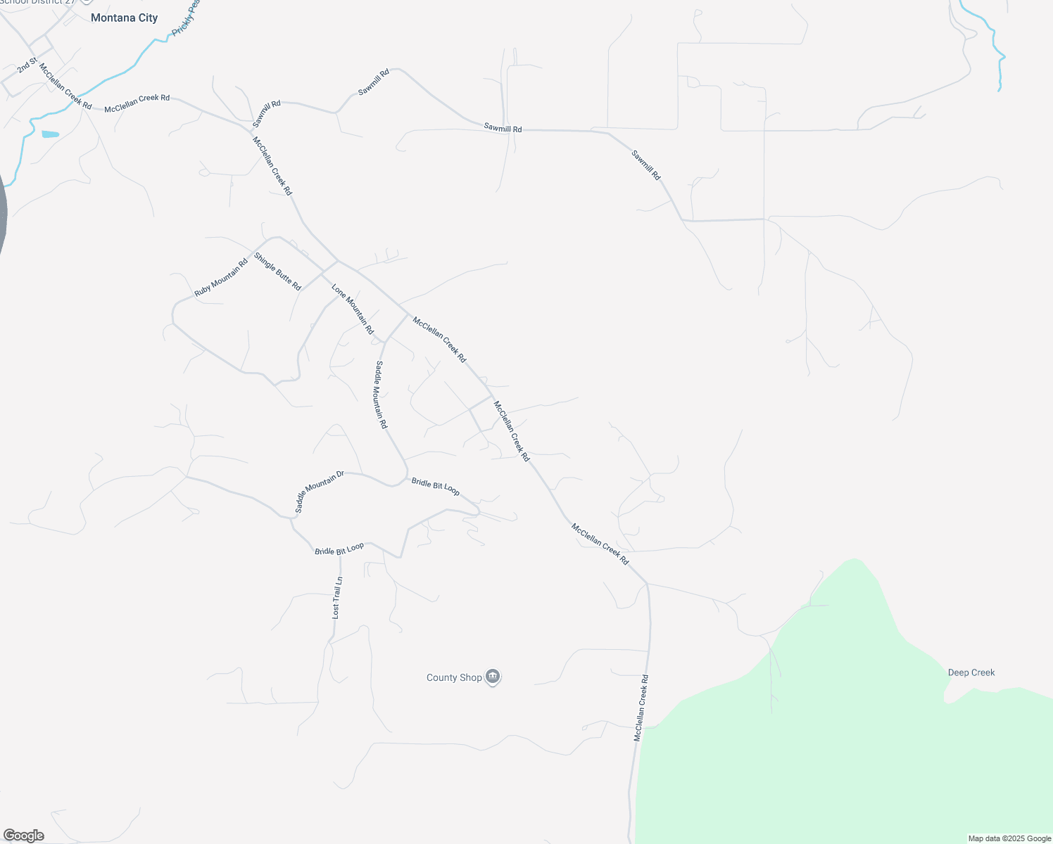 map of restaurants, bars, coffee shops, grocery stores, and more near 219 McClellan Creek Road in Clancy