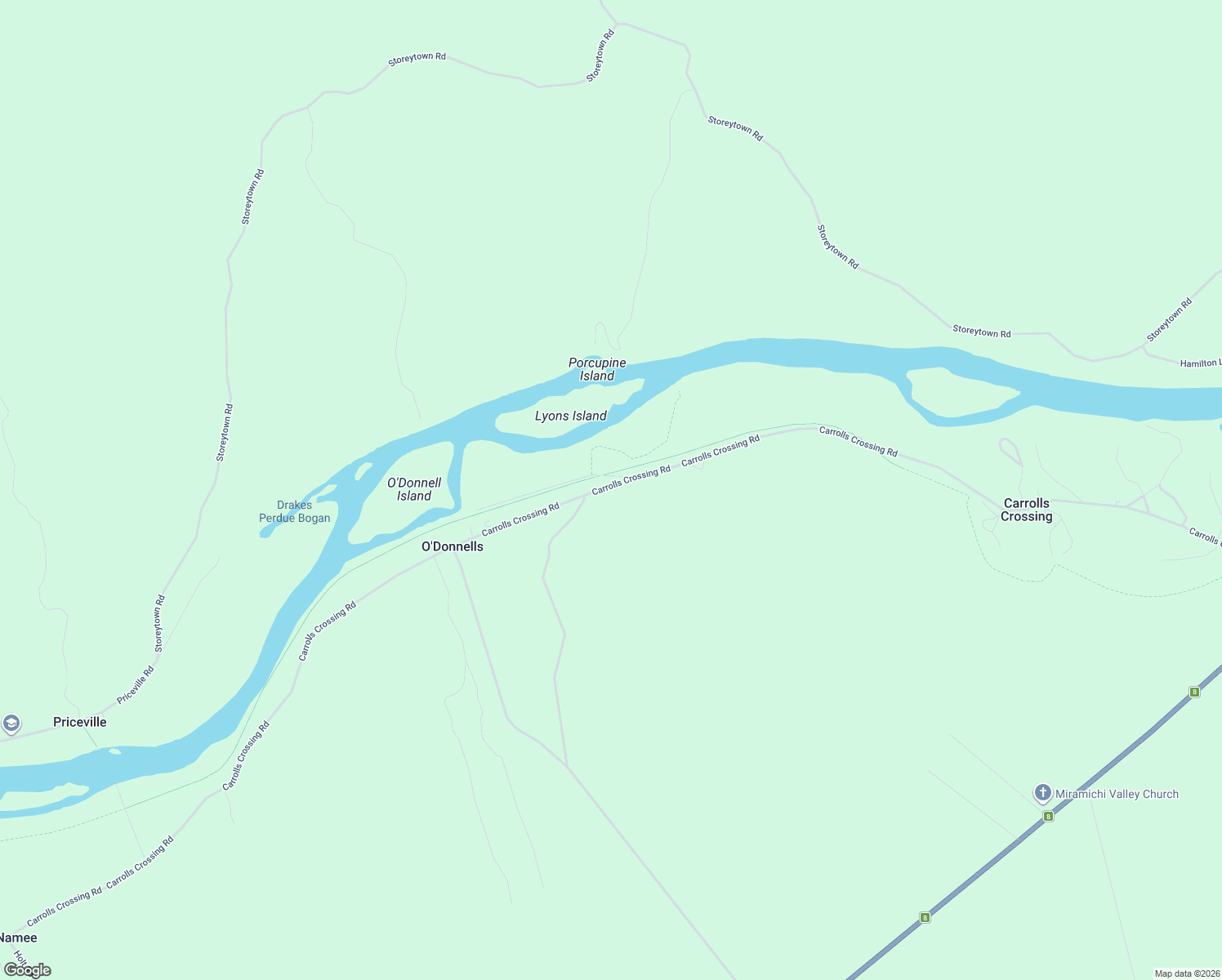 map of restaurants, bars, coffee shops, grocery stores, and more near 318 Carrolls Crossing Road in Carrolls Crossing