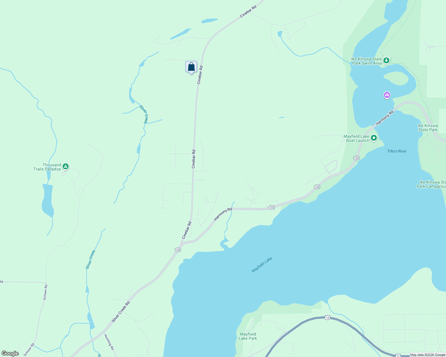 map of restaurants, bars, coffee shops, grocery stores, and more near 165 East Zola Drive in Cinebar