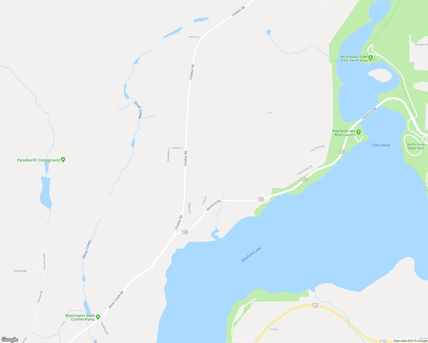 map of restaurants, bars, coffee shops, grocery stores, and more near 165 East Zola Drive in Cinebar