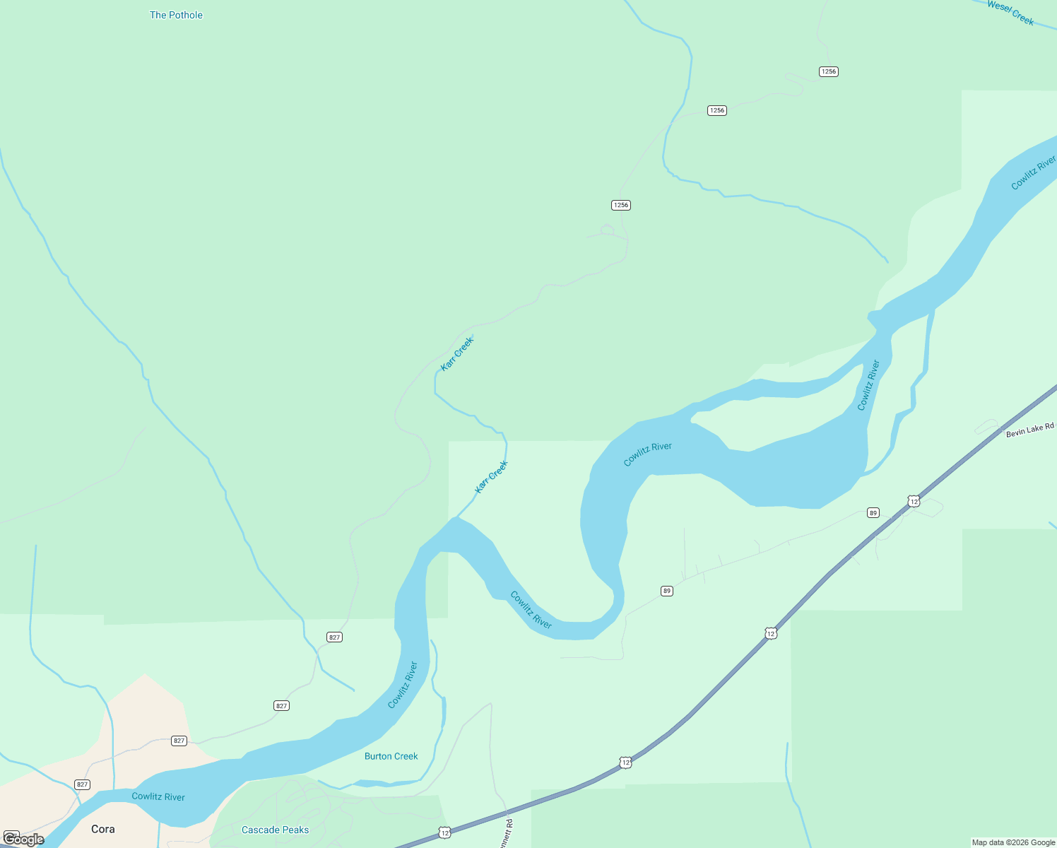 map of restaurants, bars, coffee shops, grocery stores, and more near in Cora