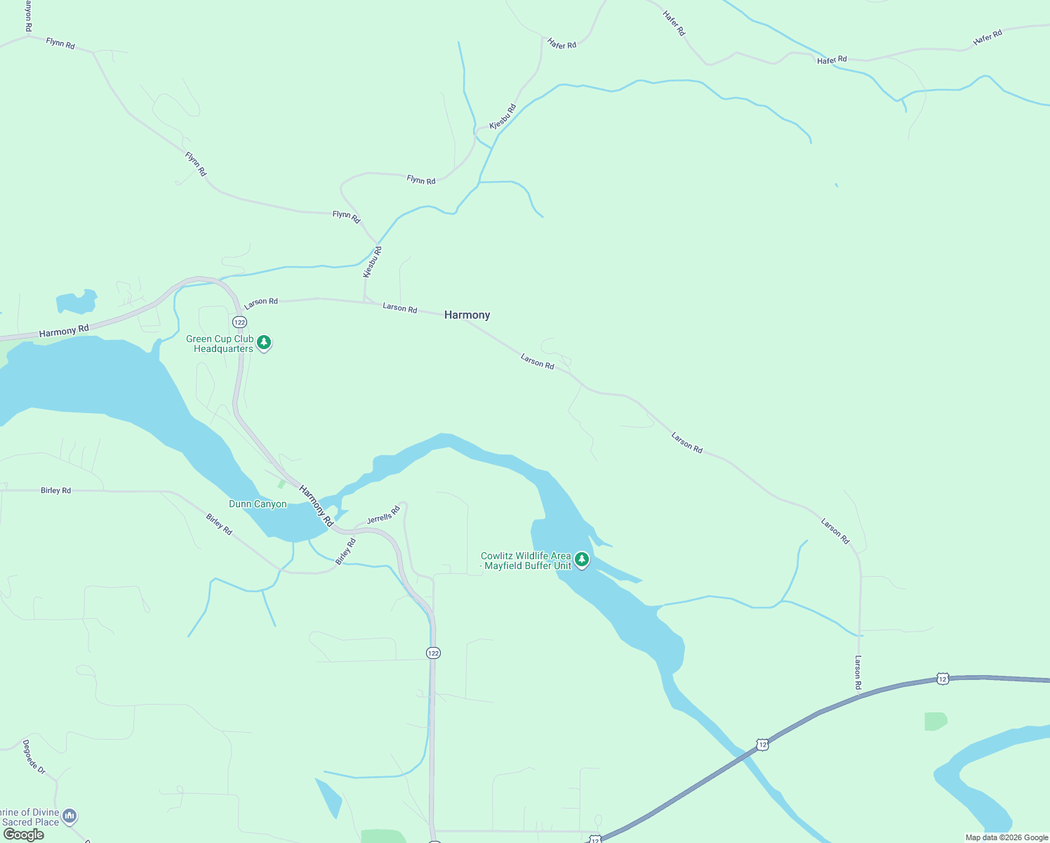 map of restaurants, bars, coffee shops, grocery stores, and more near in Harmony