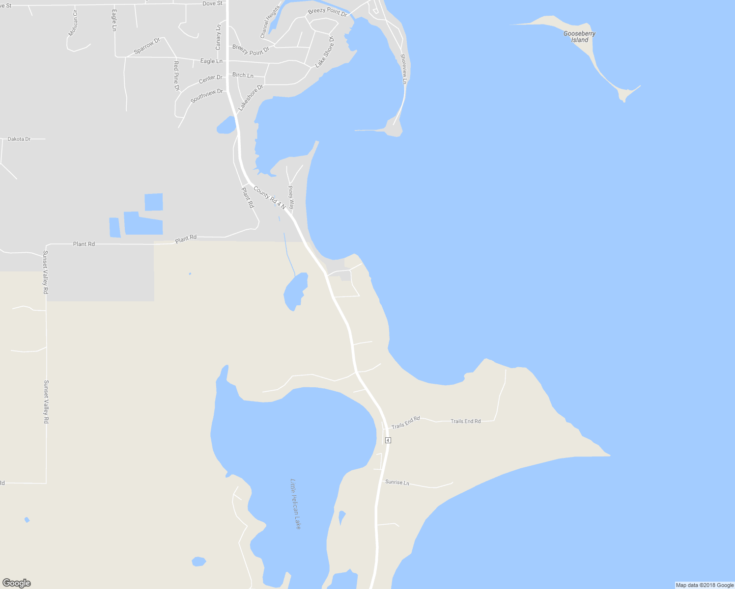 map of restaurants, bars, coffee shops, grocery stores, and more near 9302 Edgewater Circle in Pequot Lakes