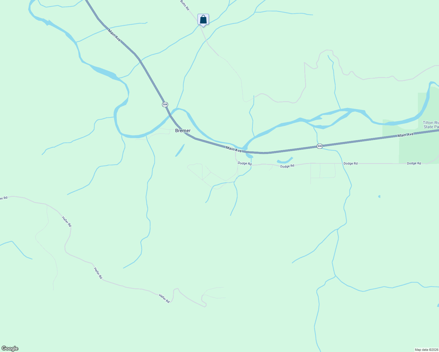 map of restaurants, bars, coffee shops, grocery stores, and more near 118B Dodge Road in Morton