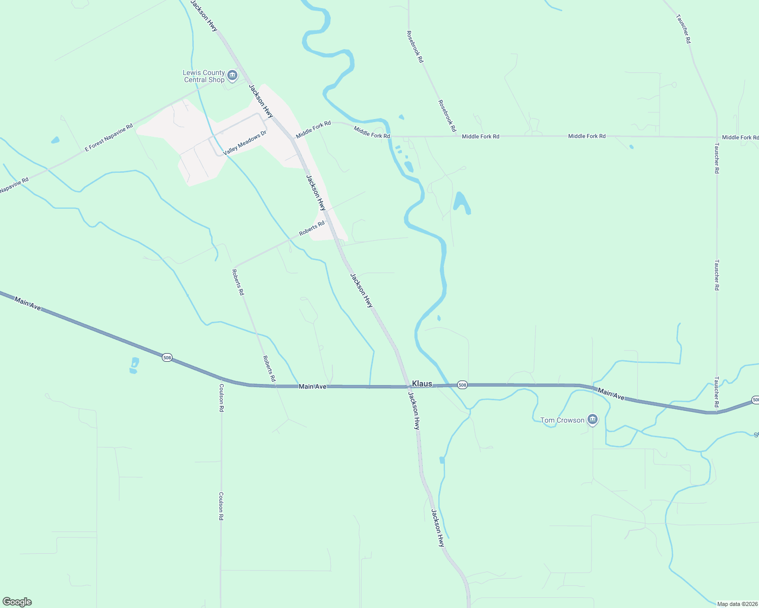 map of restaurants, bars, coffee shops, grocery stores, and more near 3669 Jackson Highway in Chehalis