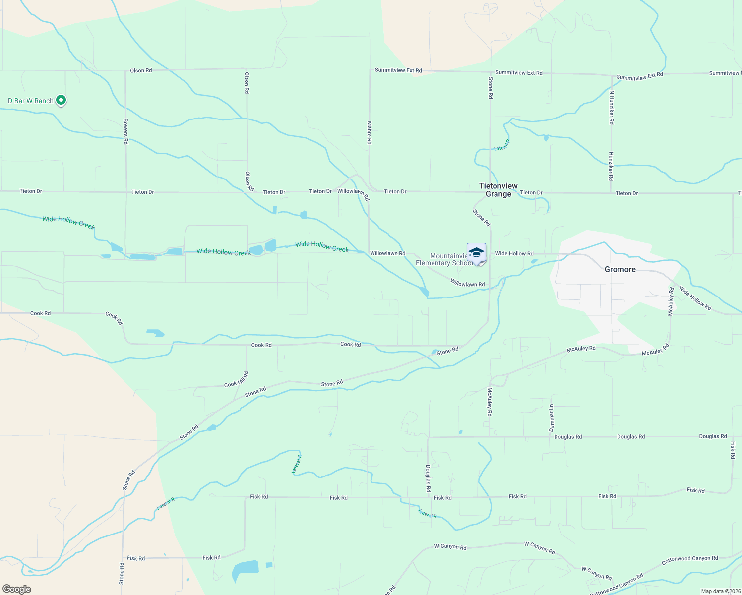 map of restaurants, bars, coffee shops, grocery stores, and more near 283 Cook Road in Yakima