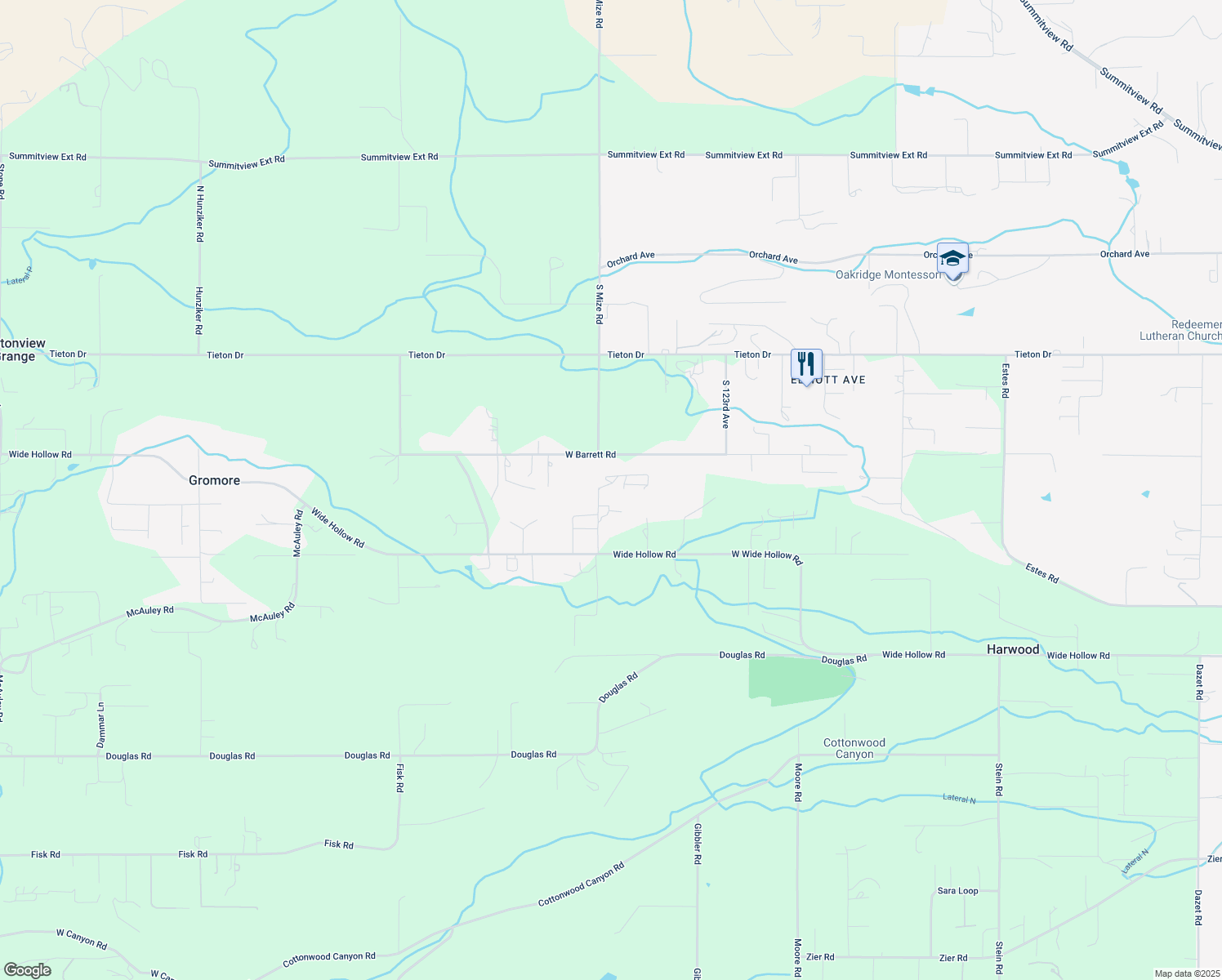 map of restaurants, bars, coffee shops, grocery stores, and more near 508 S Mize Rd in Yakima