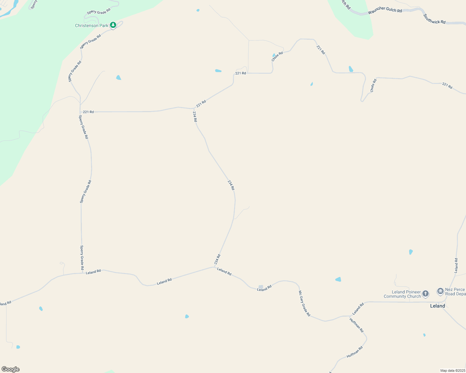 map of restaurants, bars, coffee shops, grocery stores, and more near 14037 234 Road in Kendrick