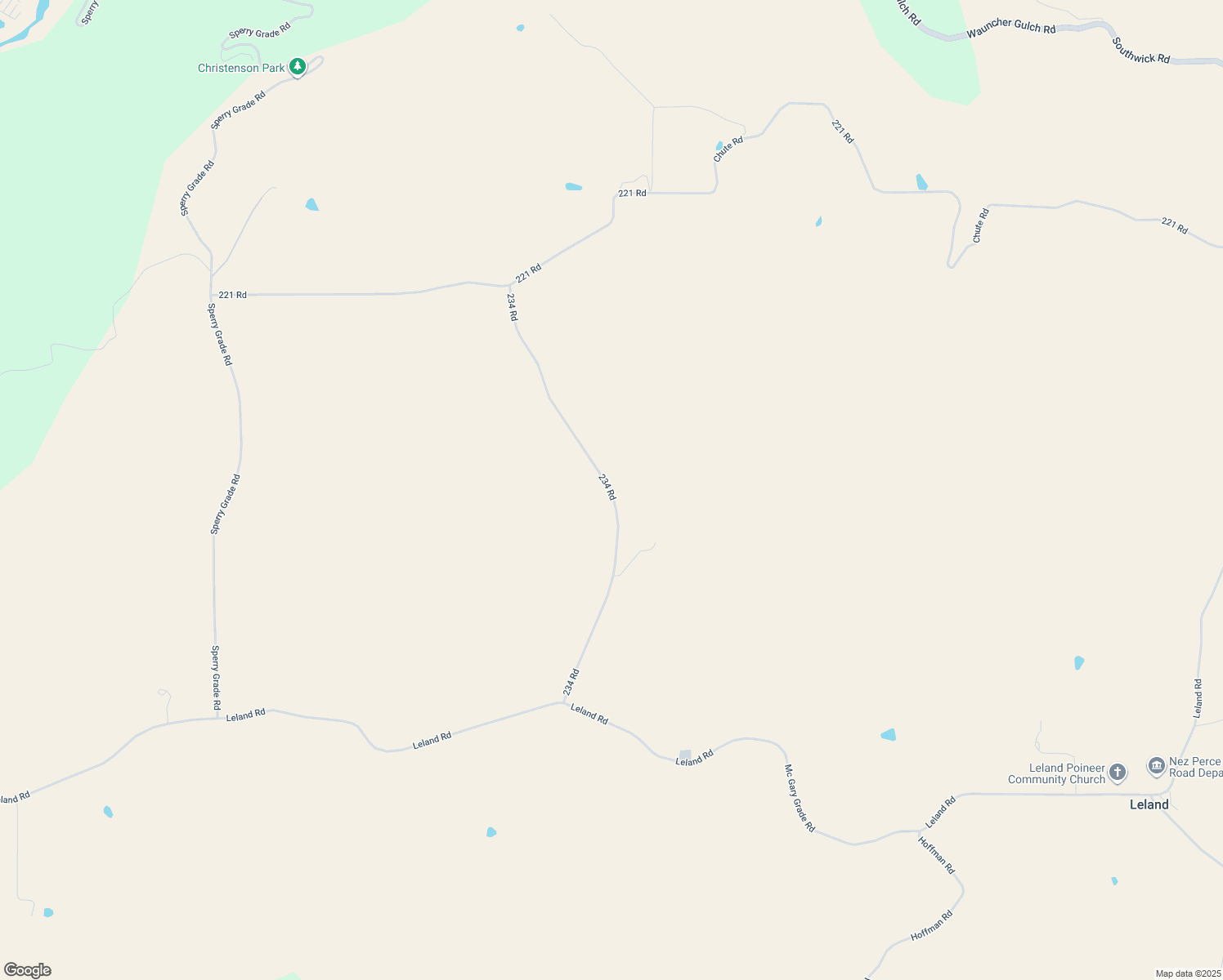 map of restaurants, bars, coffee shops, grocery stores, and more near 14037 234 Road in Kendrick