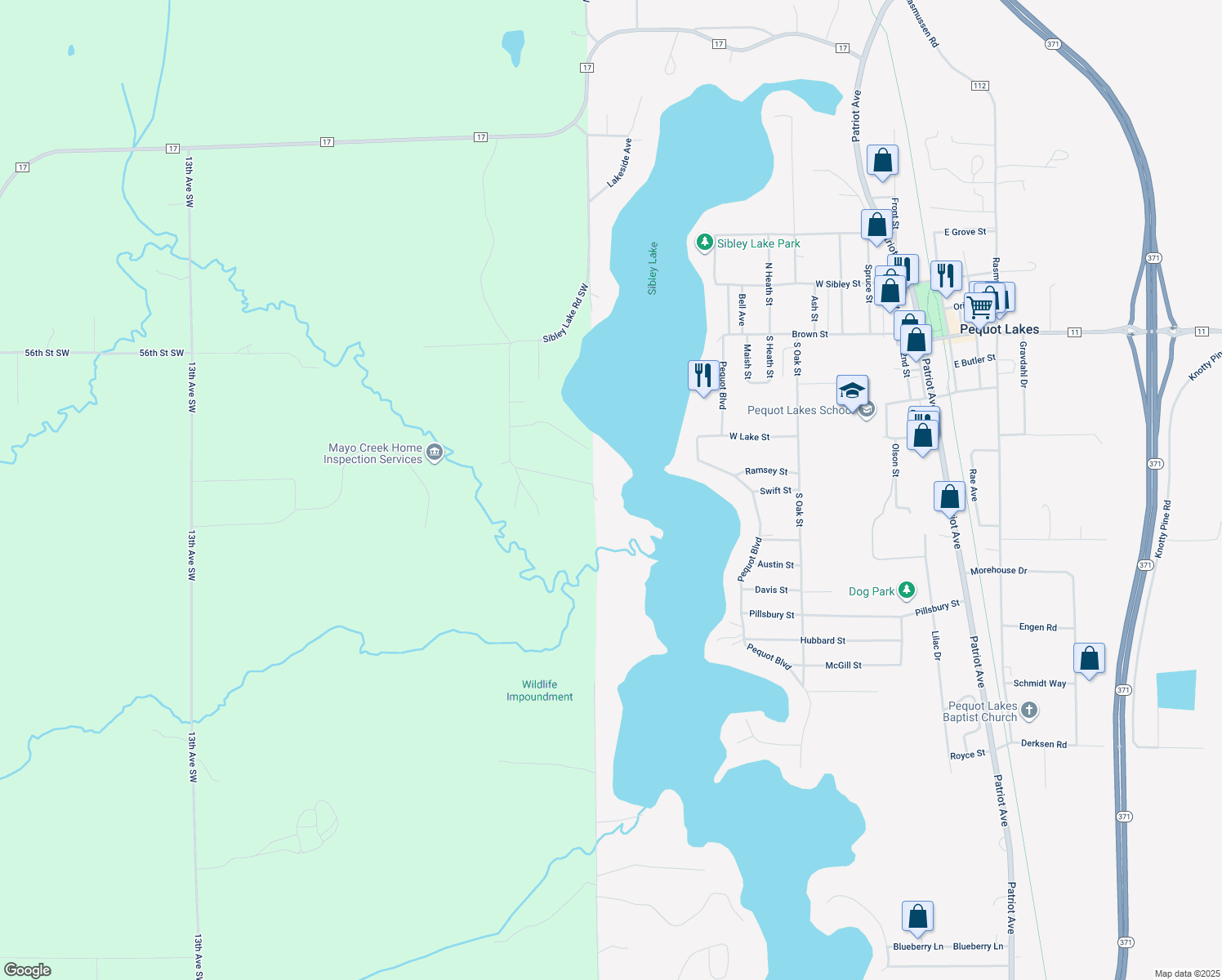 5810 Sibley Lake Road Southwest, Pequot Lakes MN Walk Score