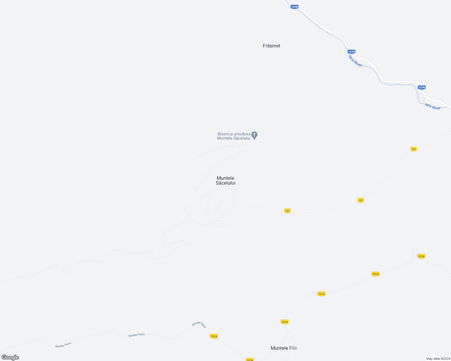 map of restaurants, bars, coffee shops, grocery stores, and more near in Muntele Săcelului