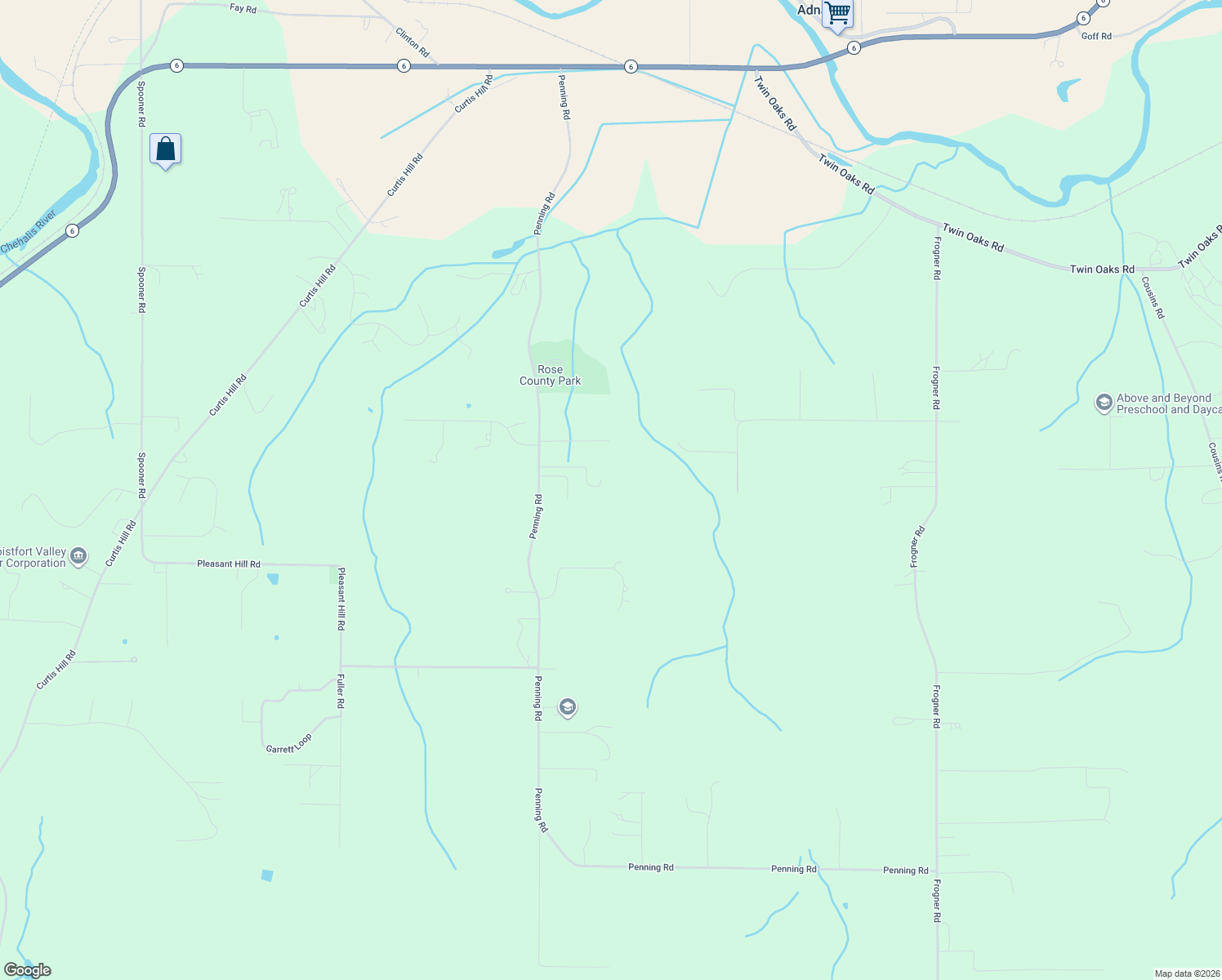 map of restaurants, bars, coffee shops, grocery stores, and more near 305 Penning Road in Chehalis