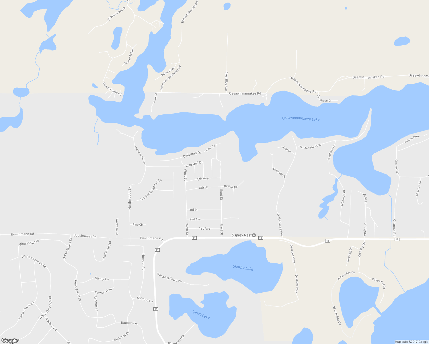 map of restaurants, bars, coffee shops, grocery stores, and more near 9218 5th Avenue in Pequot Lakes