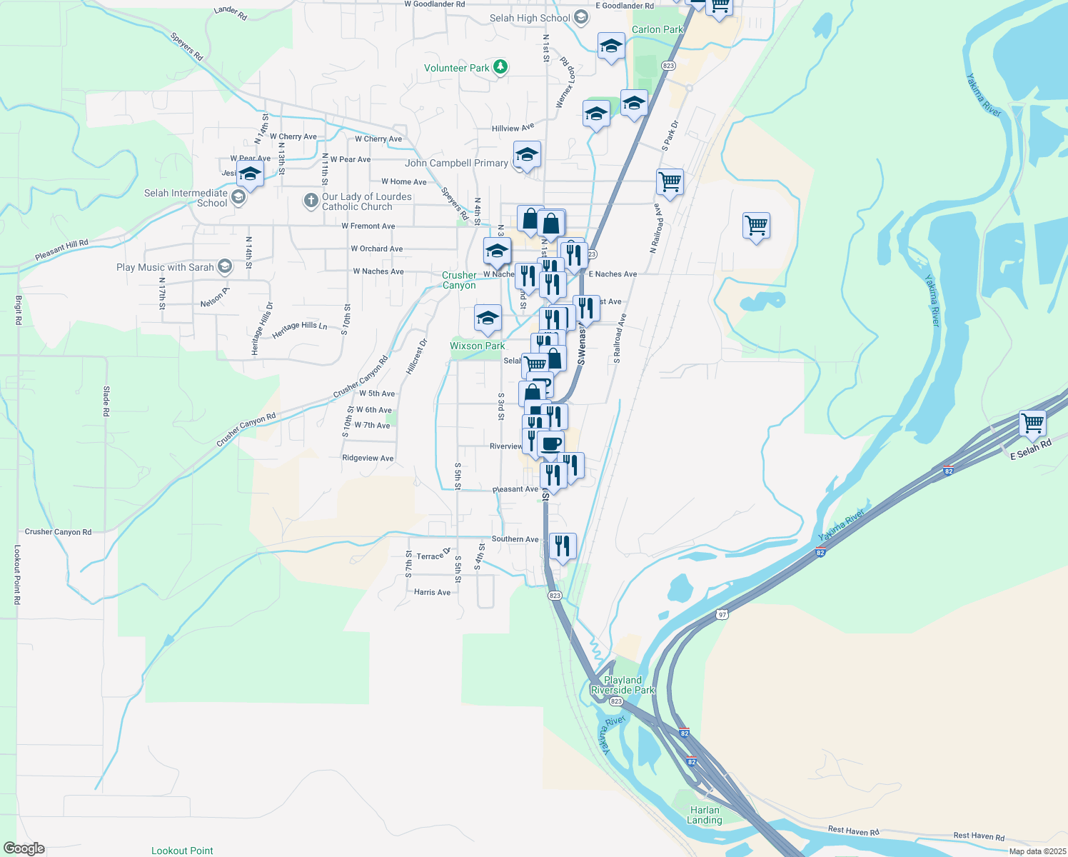 410 South 1st Street, Selah WA Walk Score