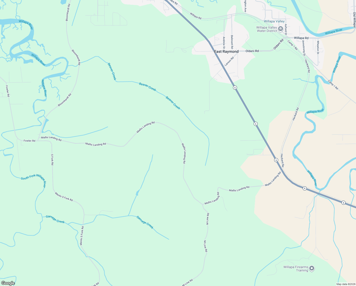map of restaurants, bars, coffee shops, grocery stores, and more near 2700 Mallis Landing Road in Raymond