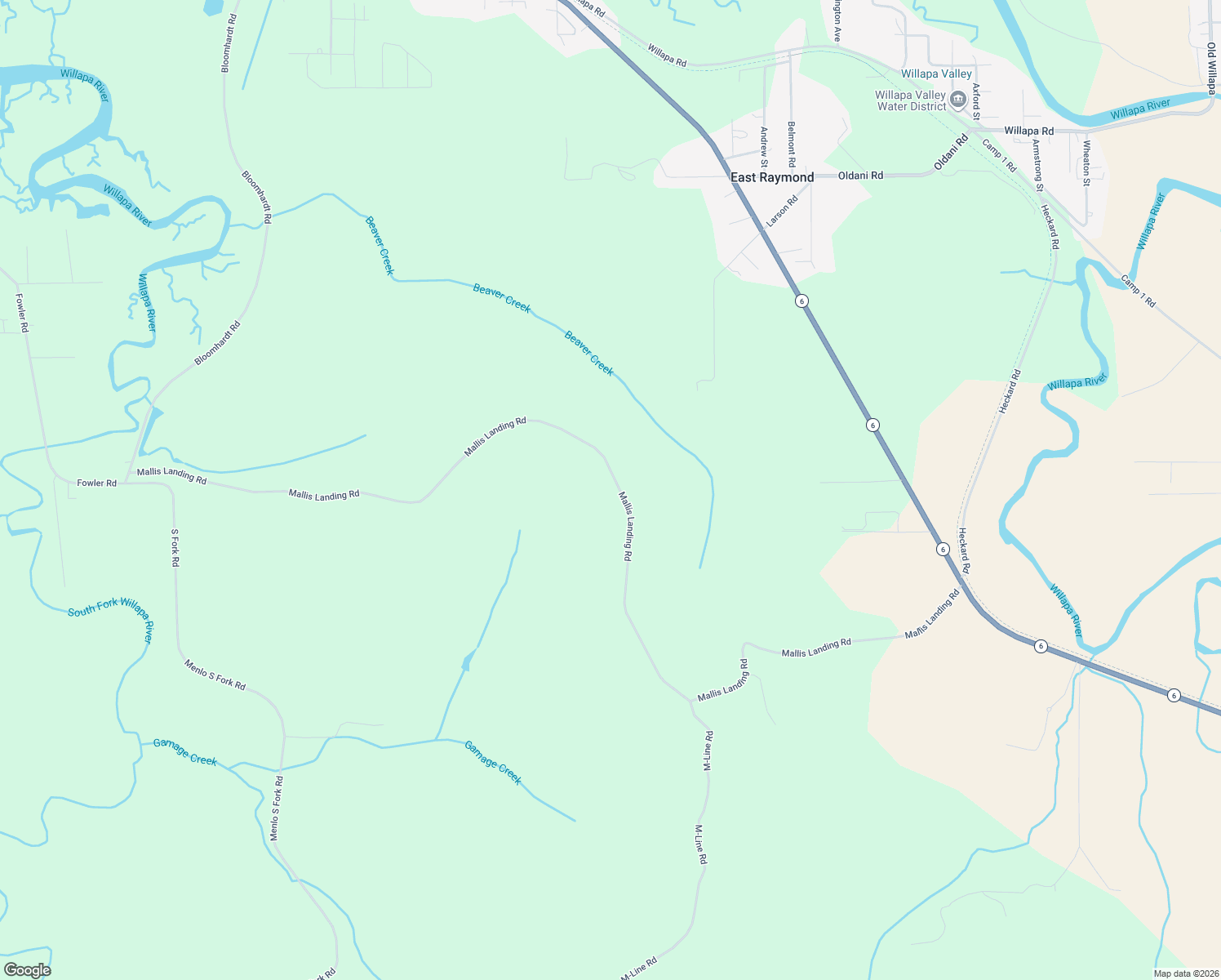map of restaurants, bars, coffee shops, grocery stores, and more near 2700 Mallis Landing Road in Raymond