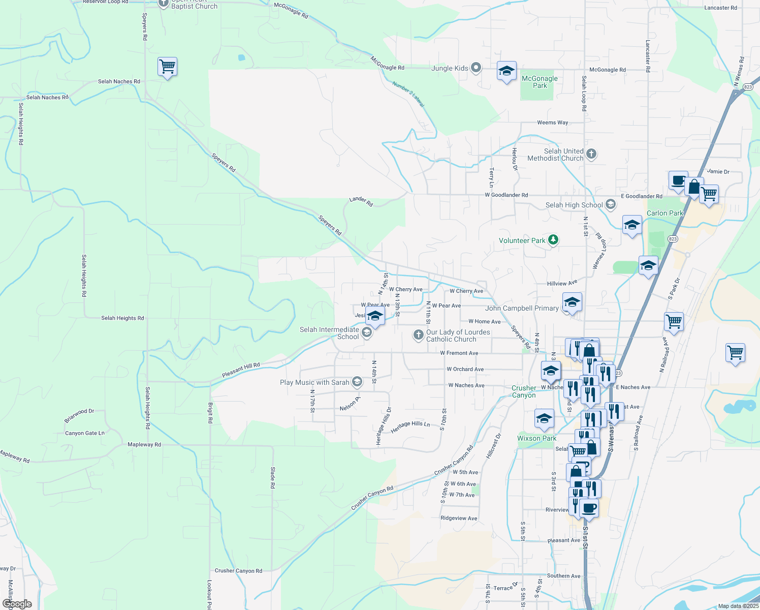North 14th Street, Selah WA Walk Score