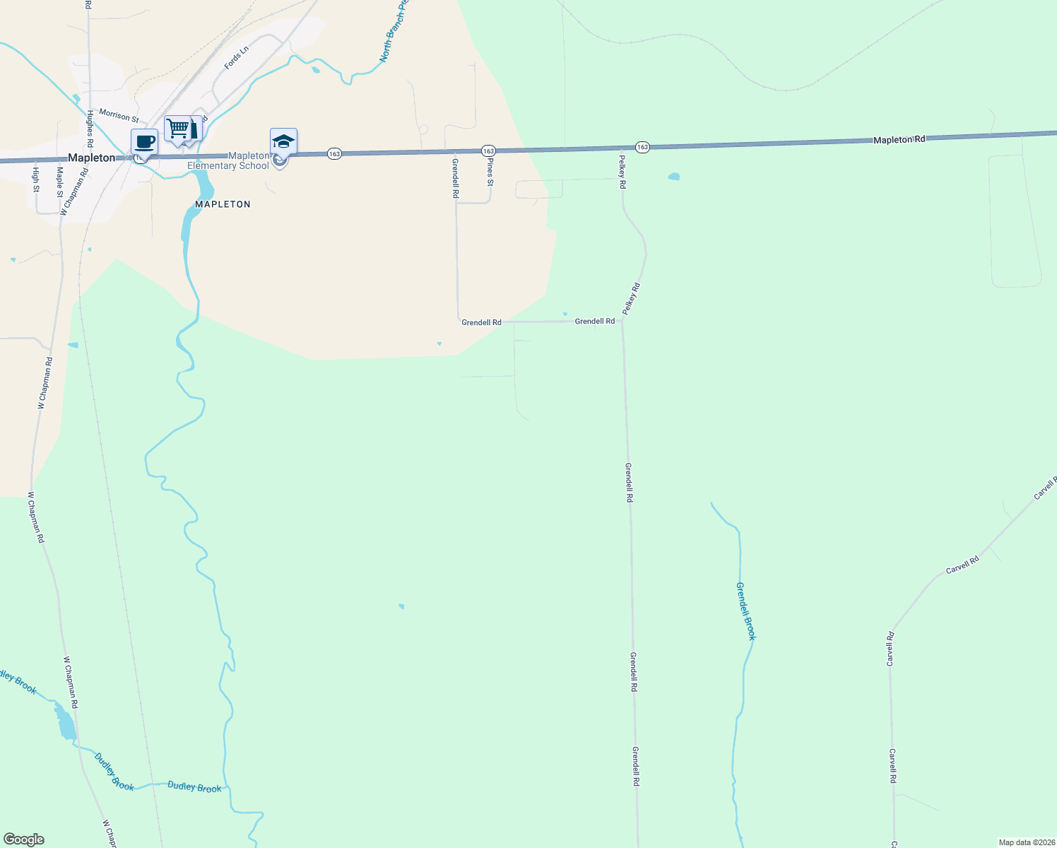 map of restaurants, bars, coffee shops, grocery stores, and more near 48 Wonderview Drive in Mapleton
