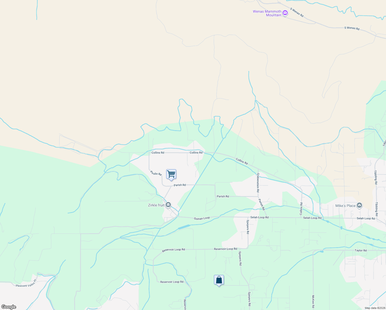 map of restaurants, bars, coffee shops, grocery stores, and more near 1140 Collins Rd in Selah