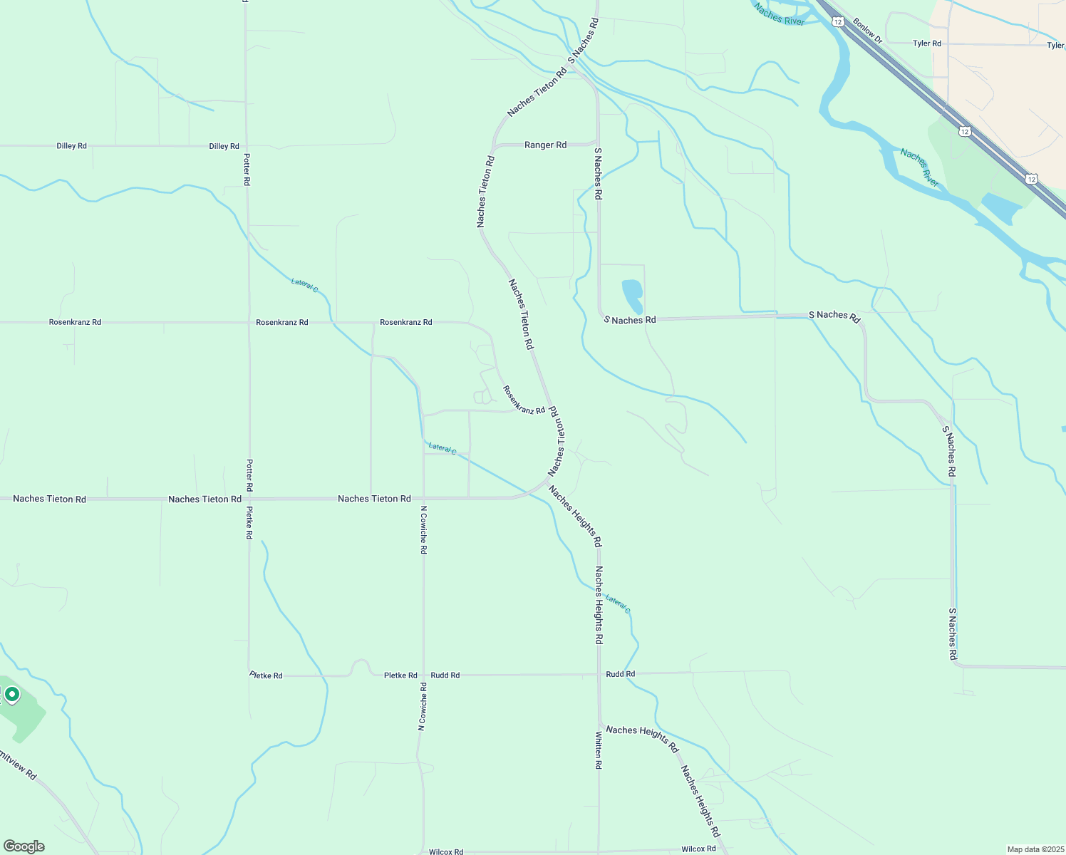 map of restaurants, bars, coffee shops, grocery stores, and more near 1302 Naches Tieton Rd in Tieton