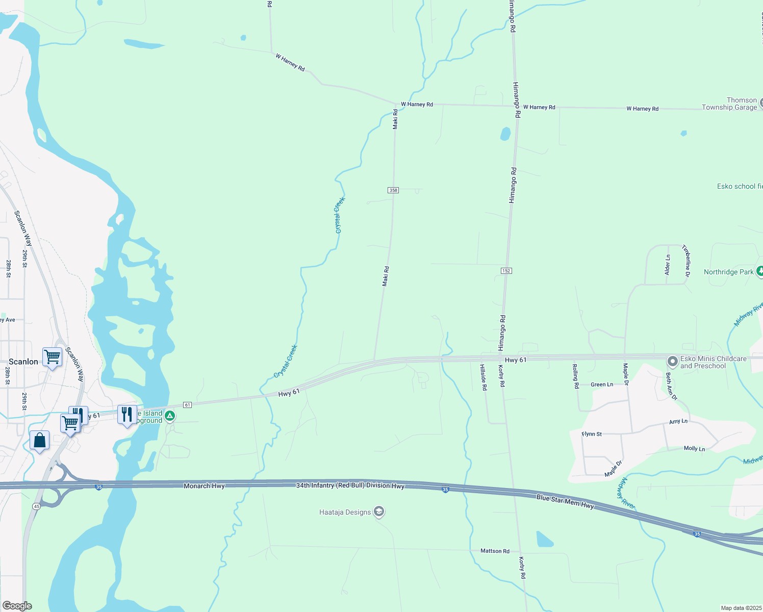 25 Maki Road, Esko MN Walk Score