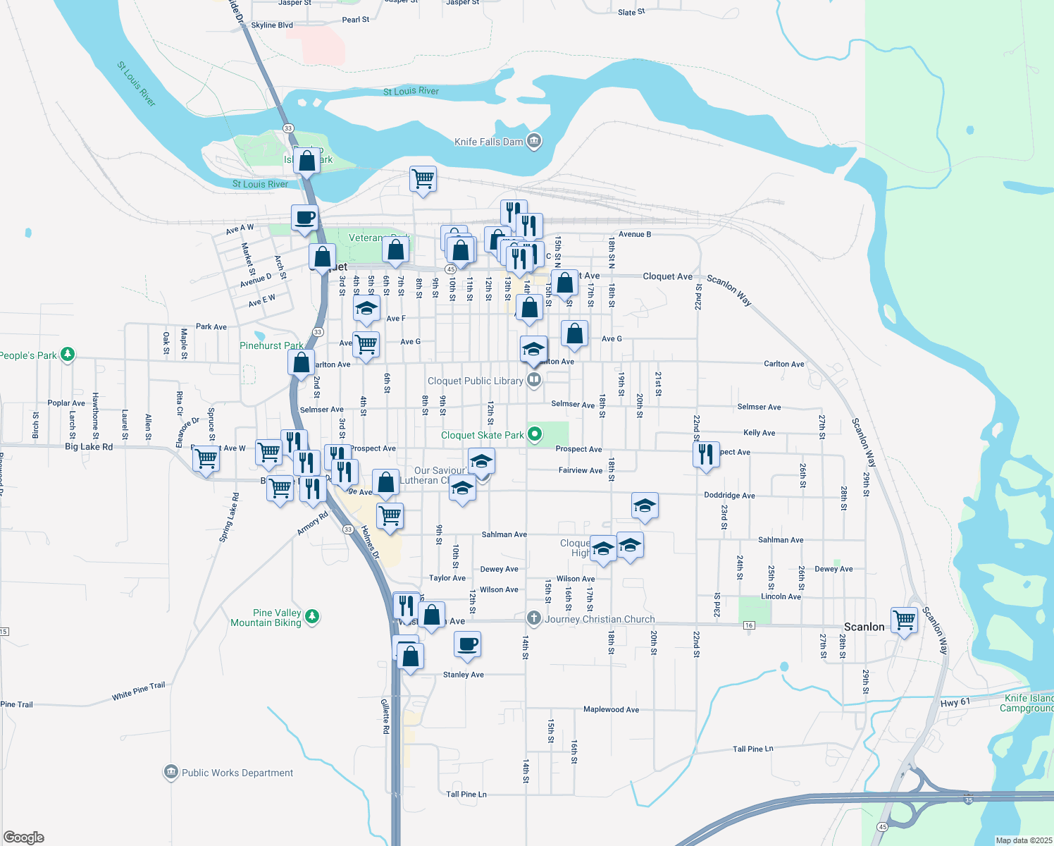 419 14th Street, Cloquet MN Walk Score
