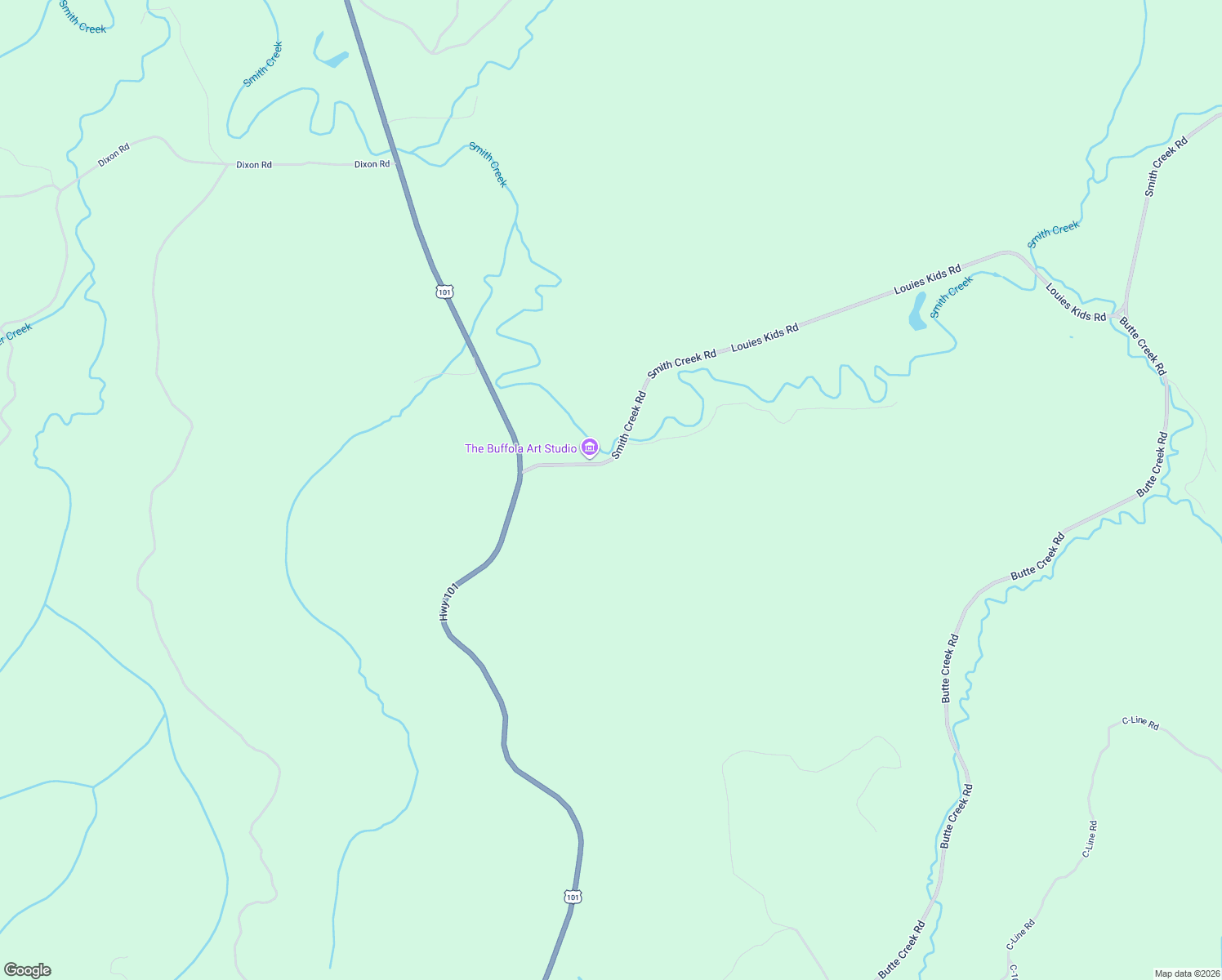map of restaurants, bars, coffee shops, grocery stores, and more near 31 Smith Creek Road in Raymond