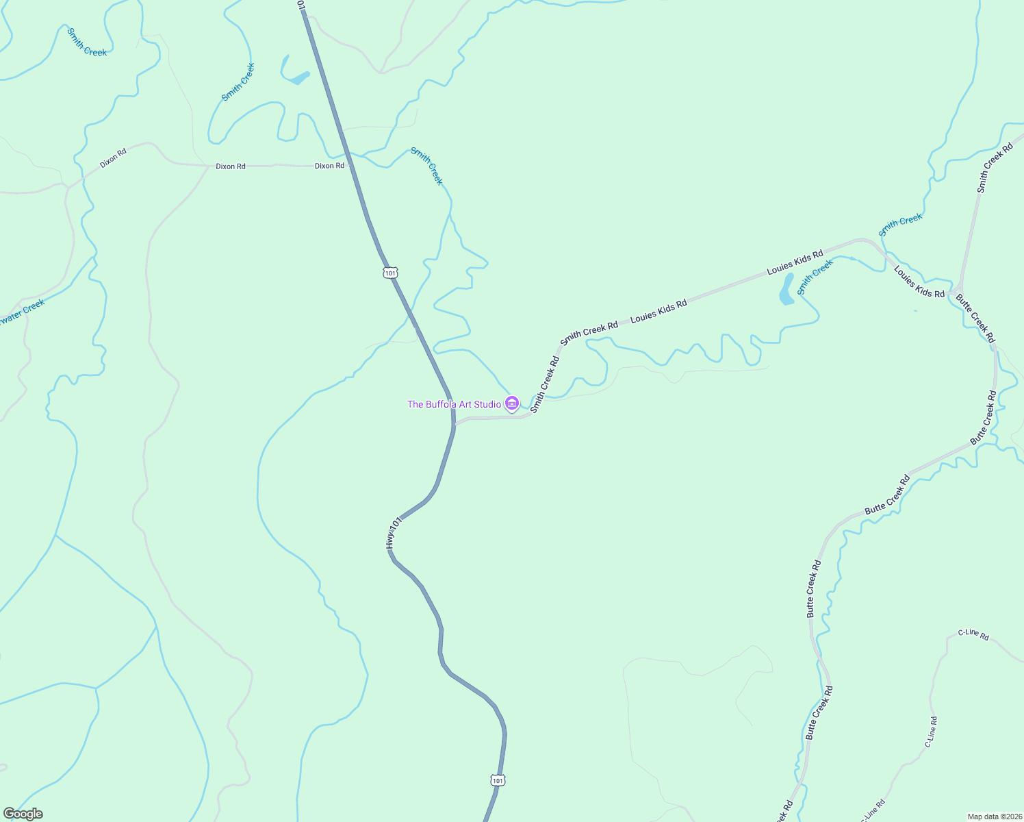 map of restaurants, bars, coffee shops, grocery stores, and more near 31 Smith Creek Road in Raymond
