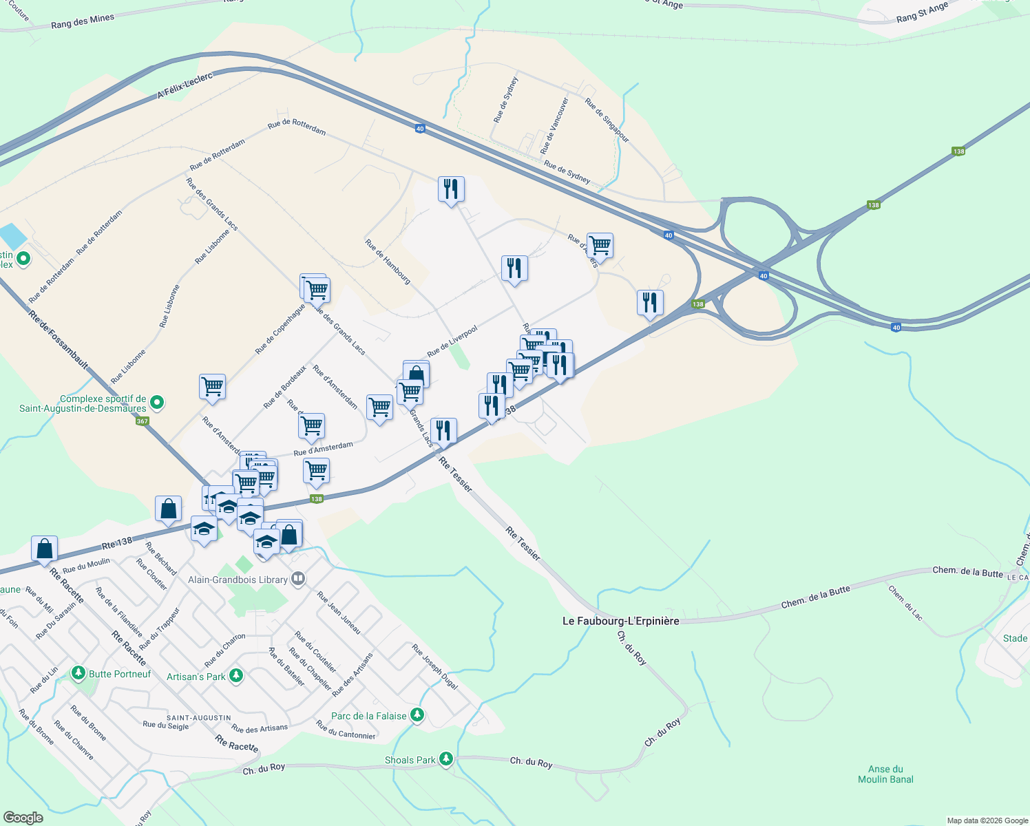 209 Route 138, SaintAugustindeDesmaures QC Walk Score