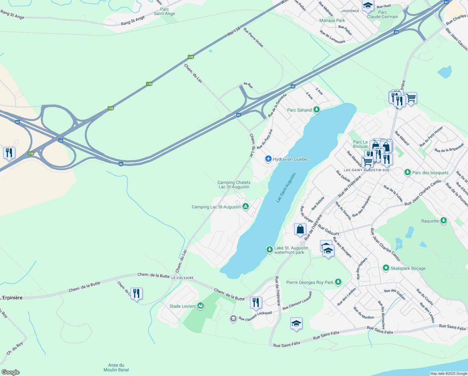 153 Chemin du Lac, SaintAugustindeDesmaures QC Walk Score