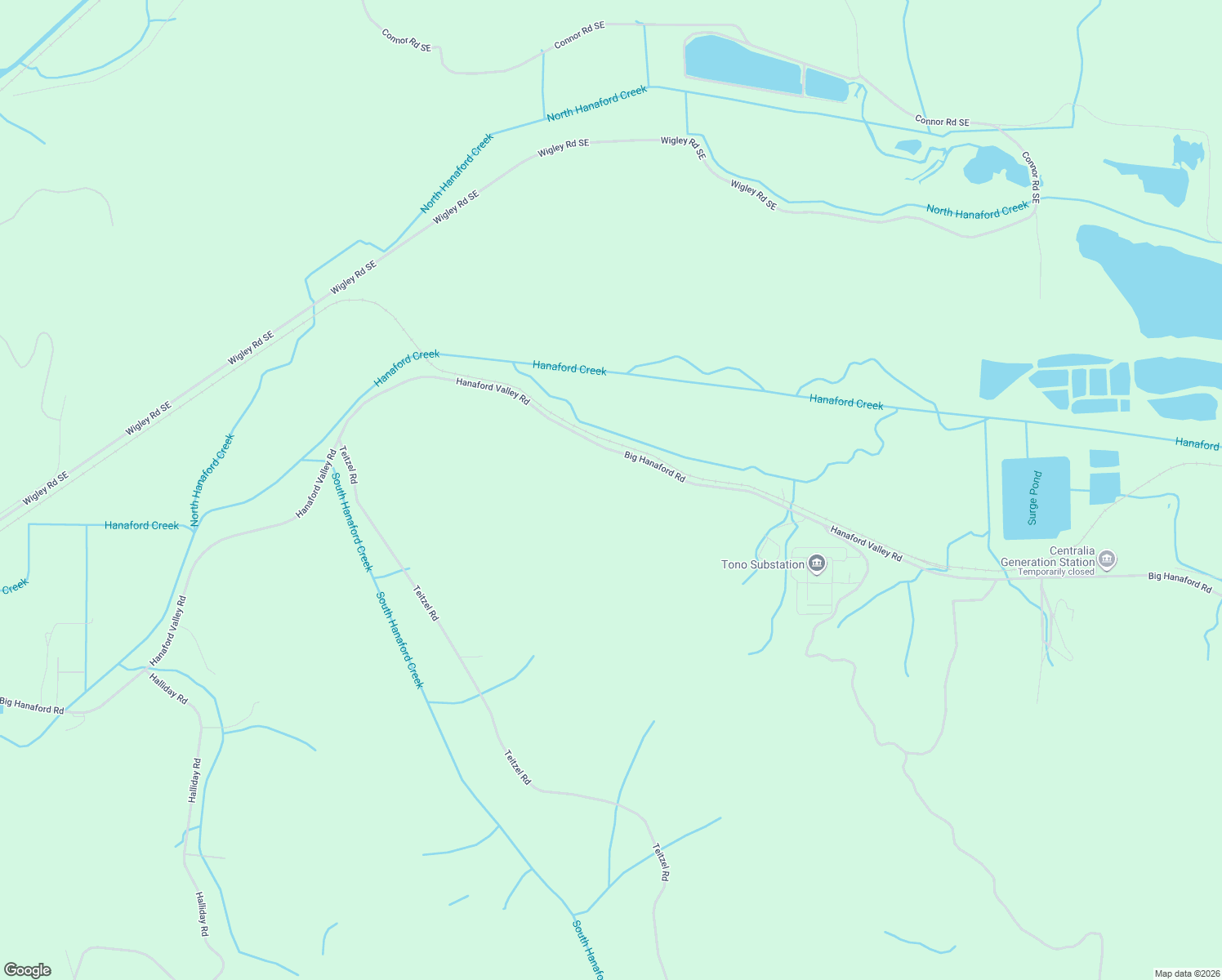 map of restaurants, bars, coffee shops, grocery stores, and more near 676 Big Hanaford Road in Centralia